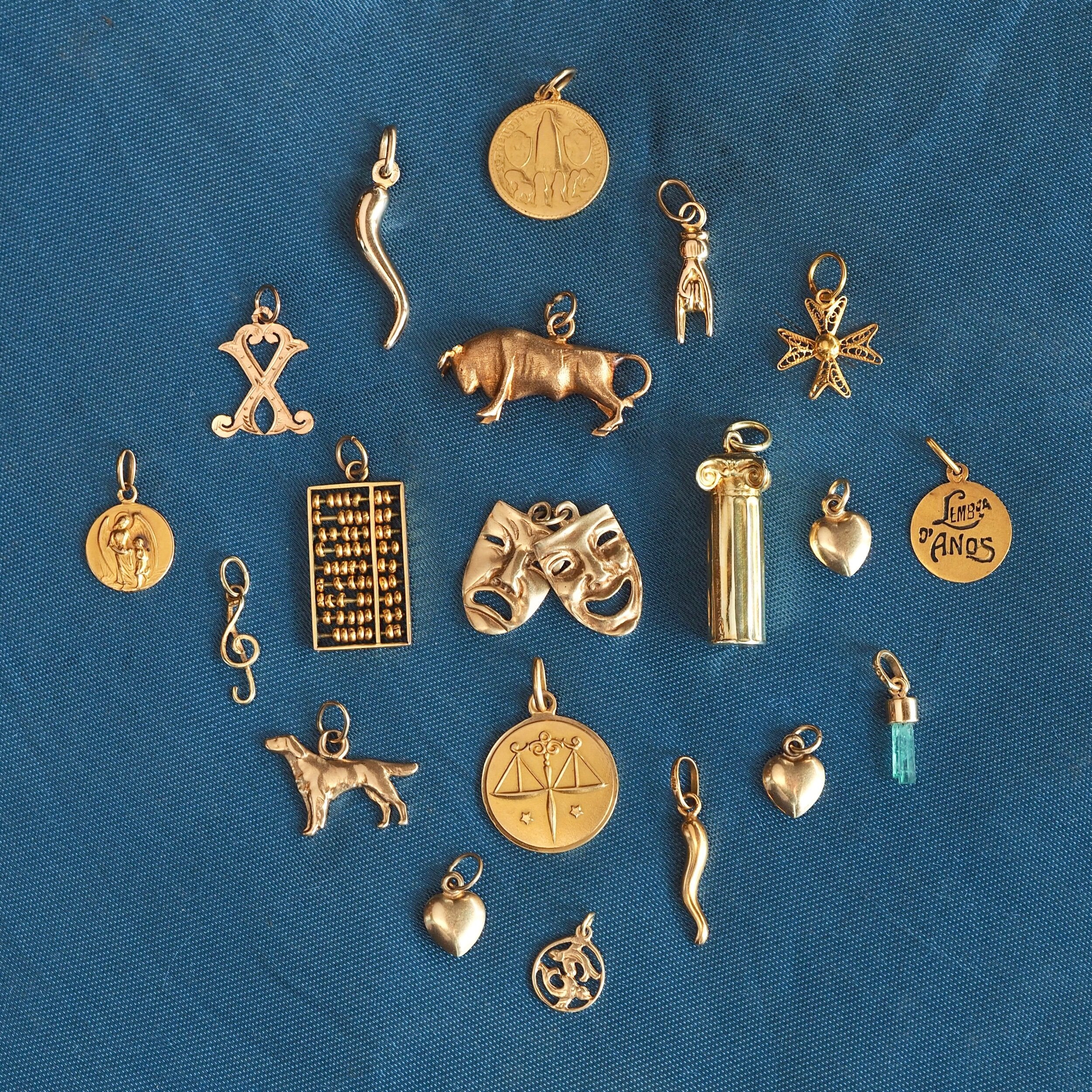 Antique and Vintage Gold Charms