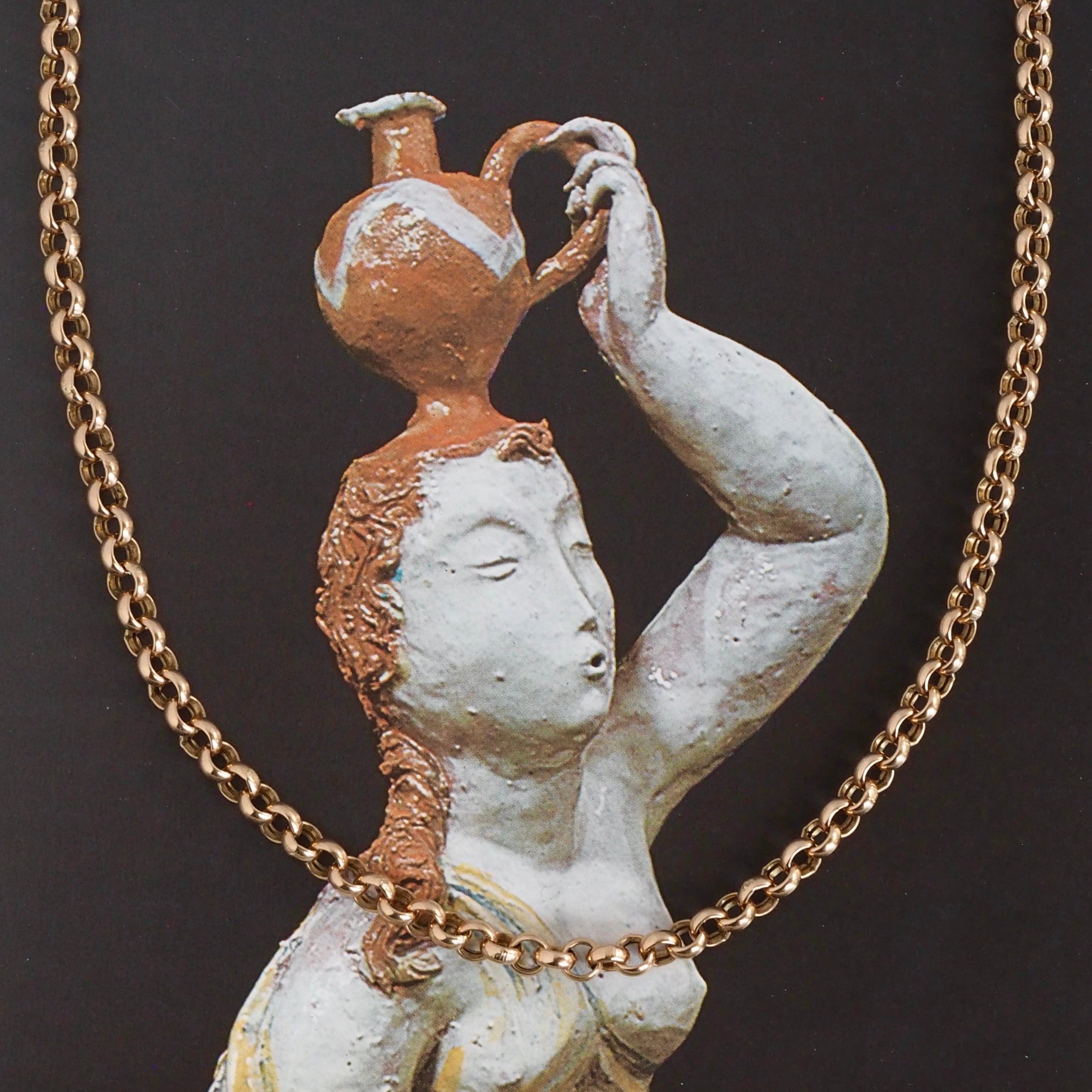 Vintage English 9k Gold 18" Rolo Chain :)