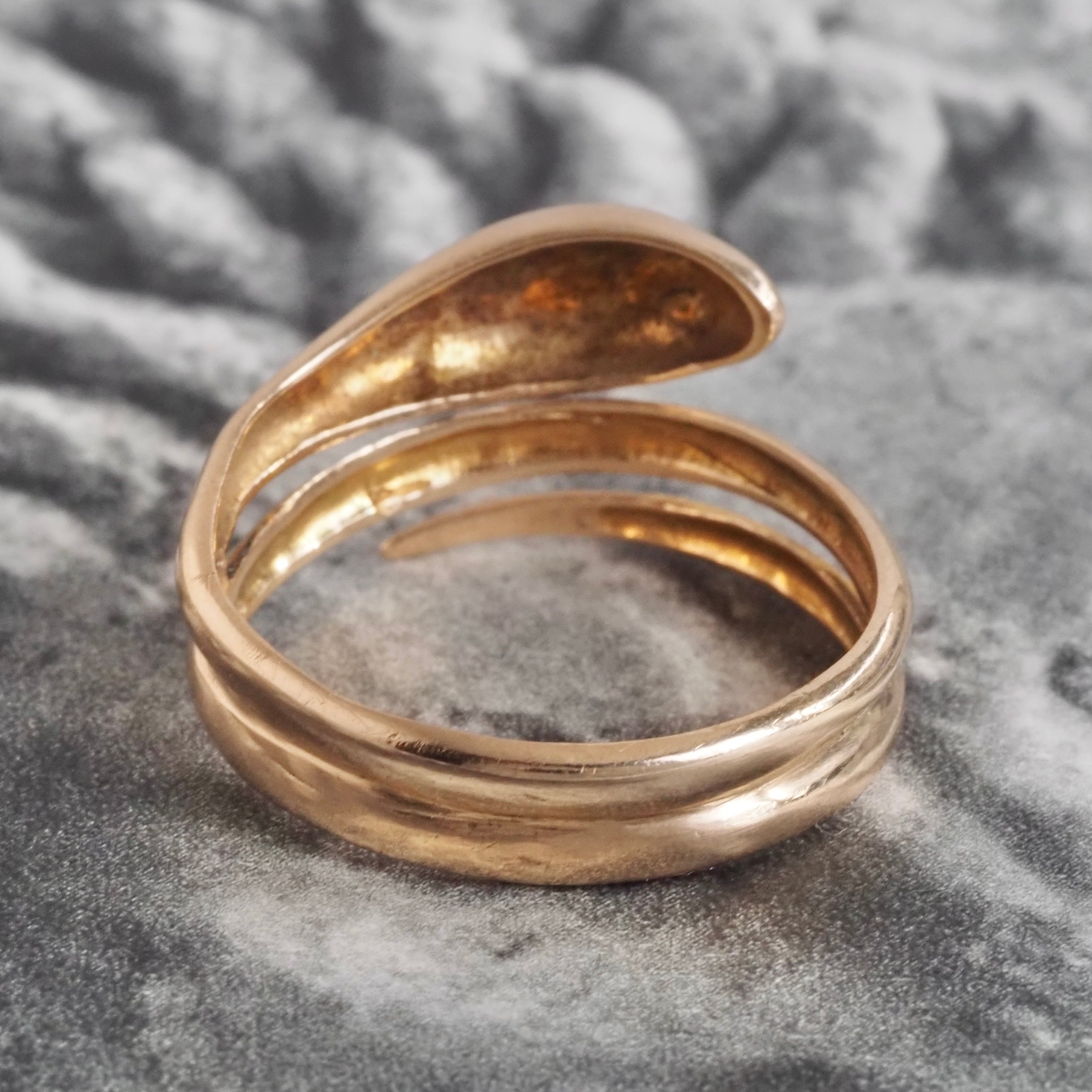 Vintage Snake 14k Gold Ring