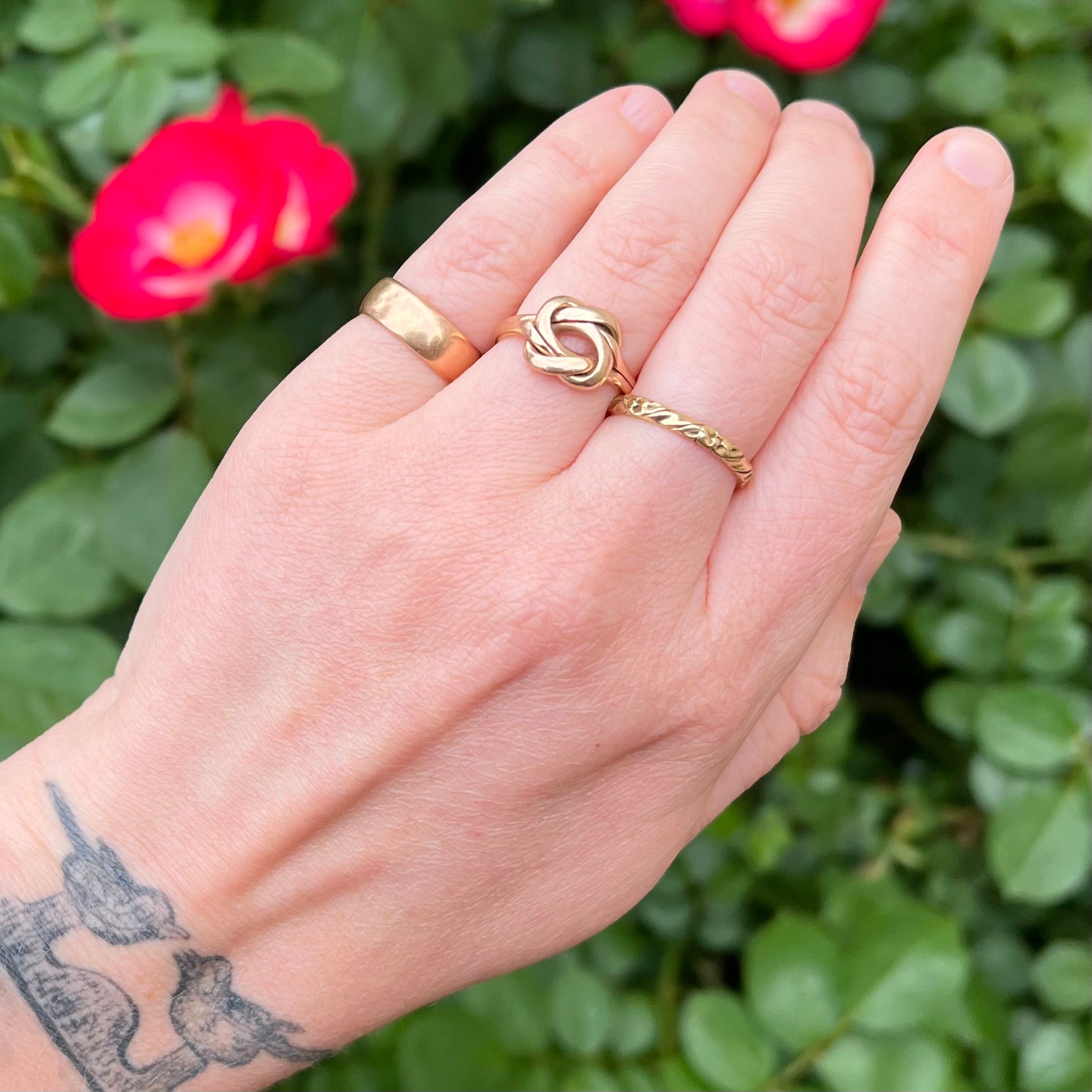 Antique 14k Gold Double Knot Ring