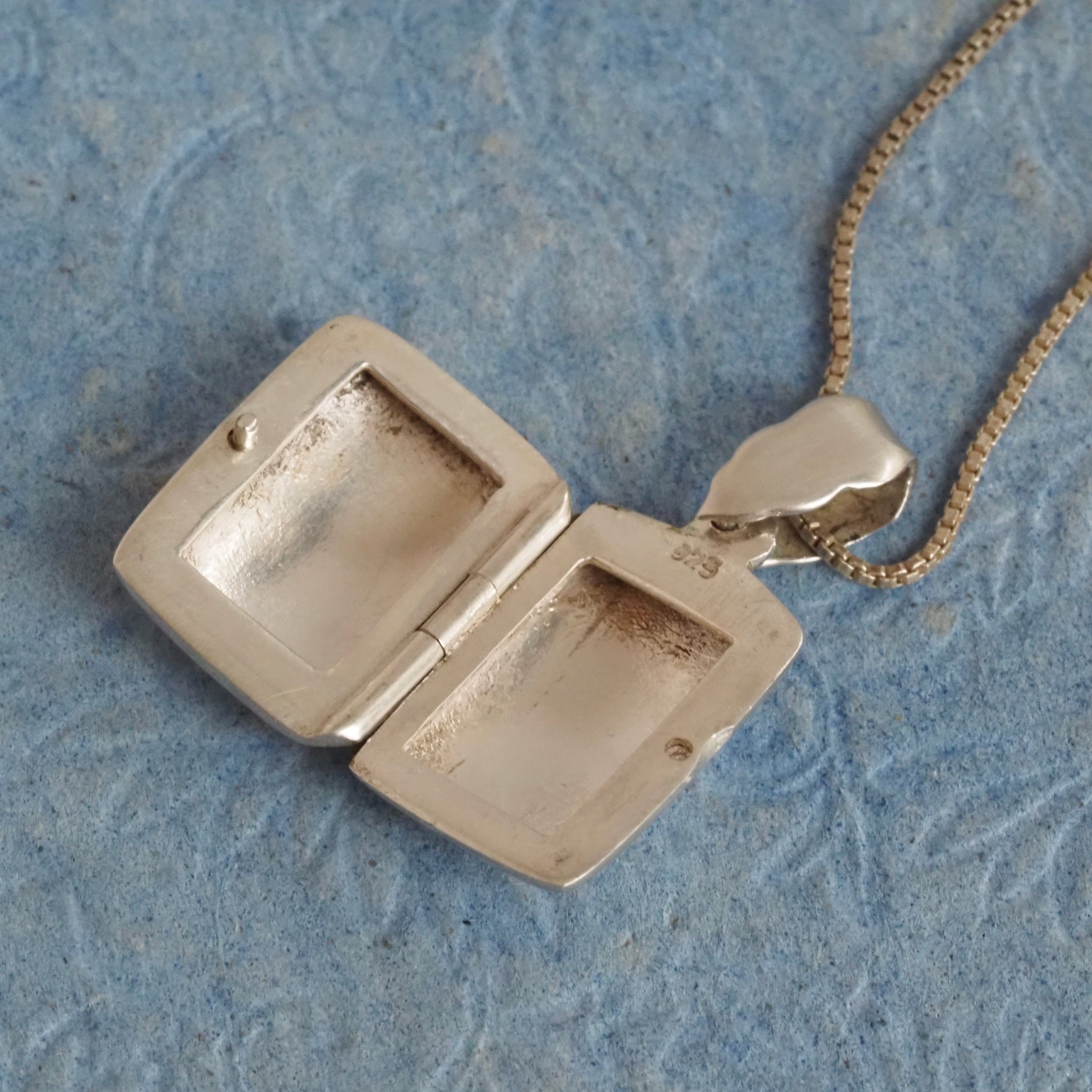 Vintage Puffy Sterling Silver Locket