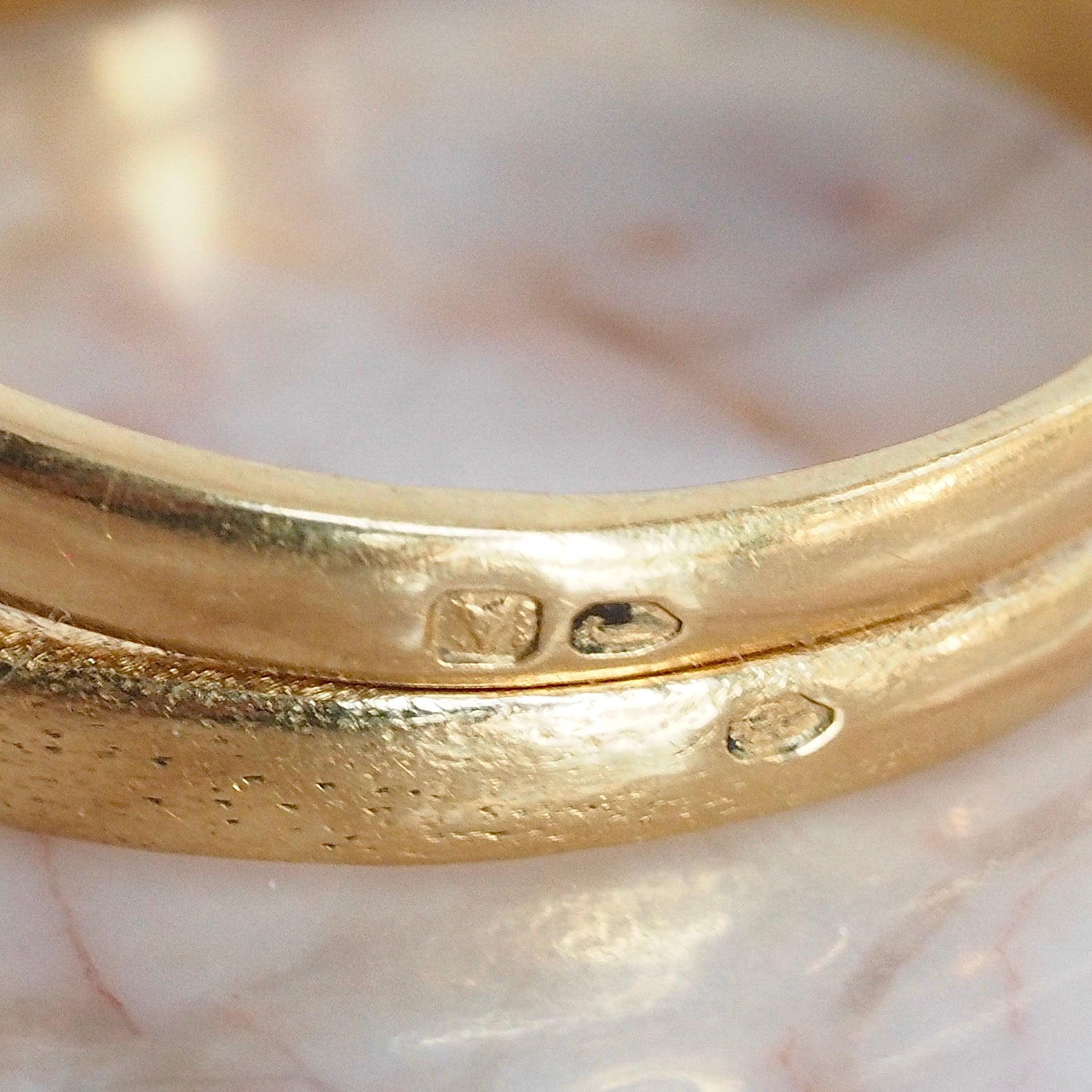 Vintage Portuguese 19k Gold Puzzle Ring