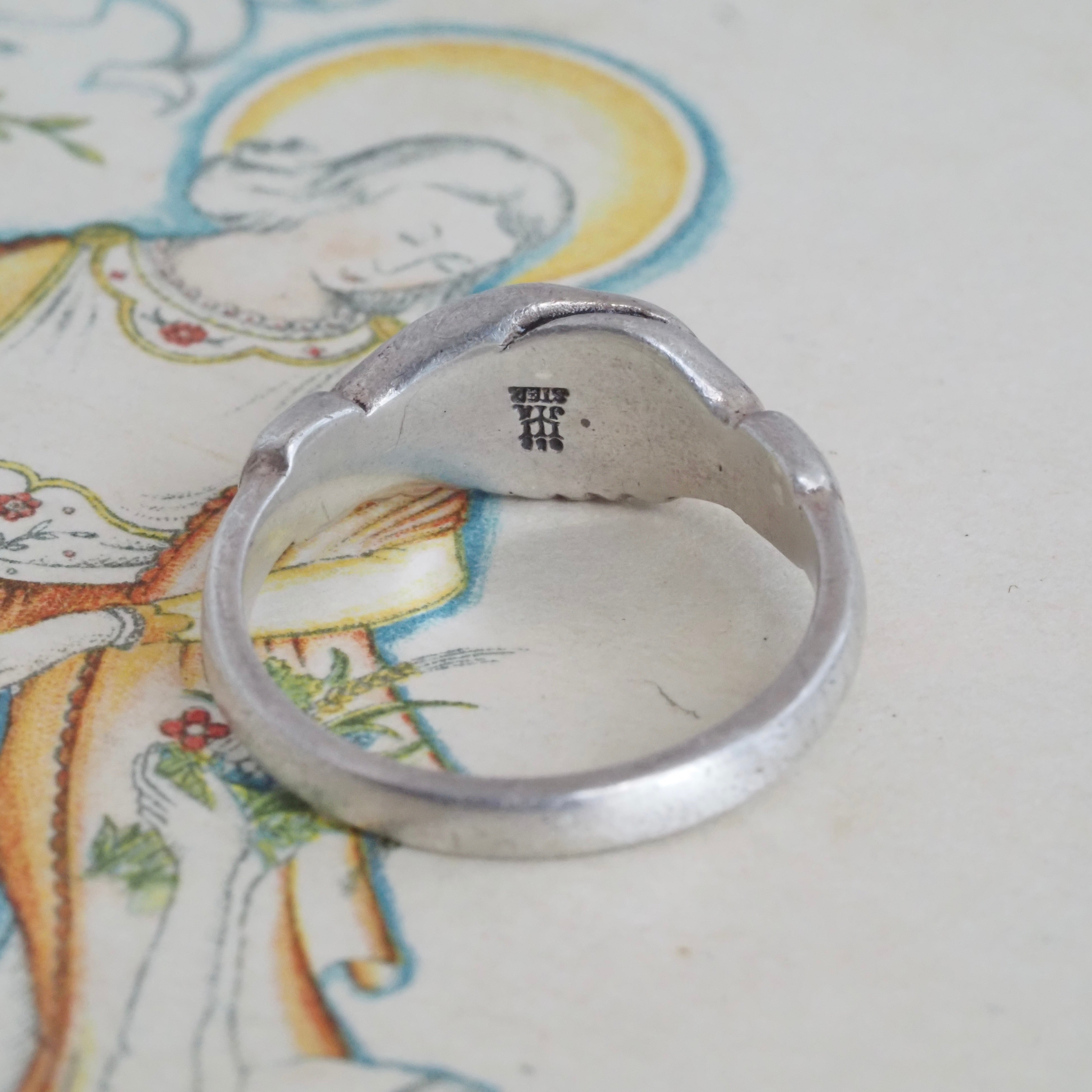 Vintage Sterling Silver Fede Ring