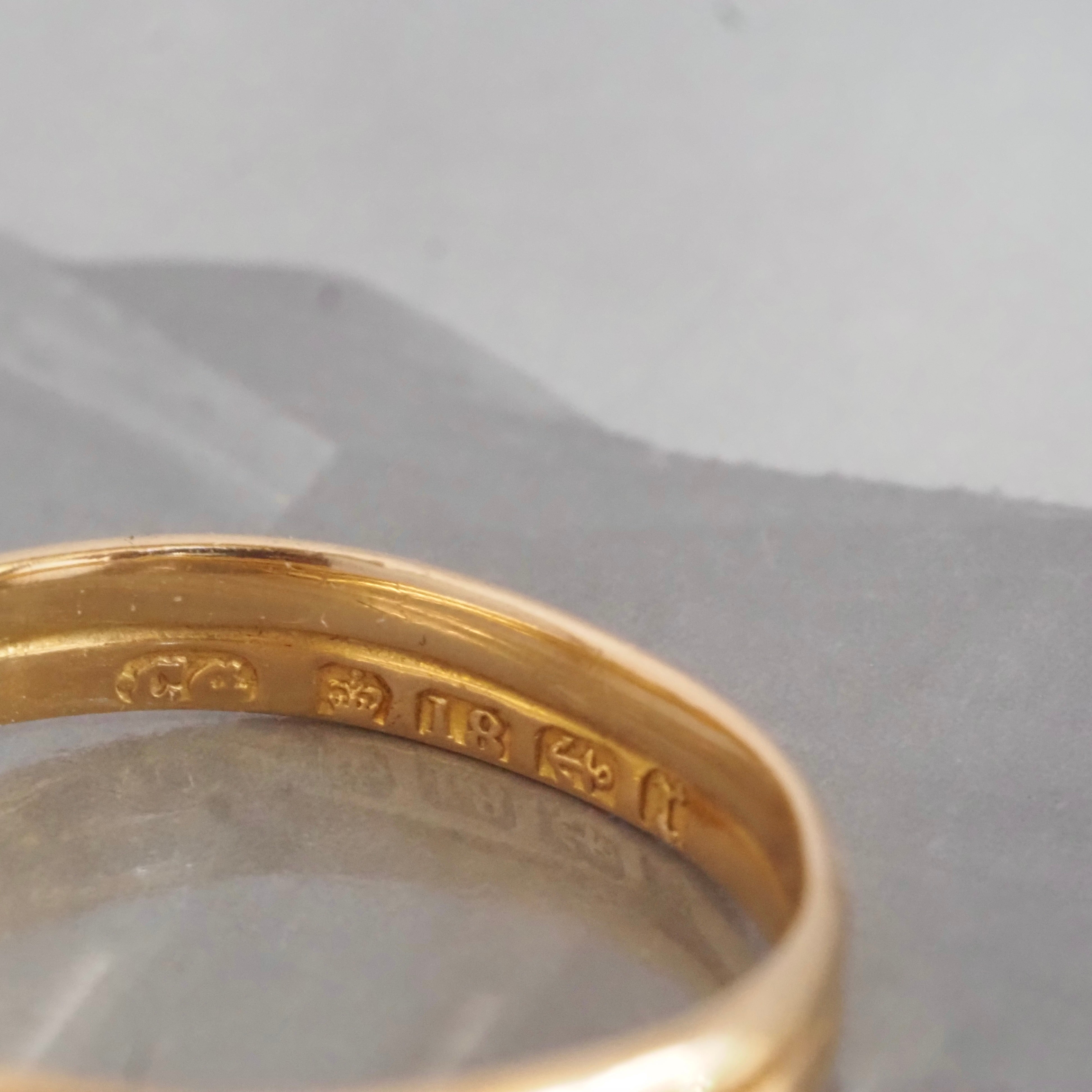 Antique c. 1891 English Double Snake Ruby and Diamond 18k Gold Ring