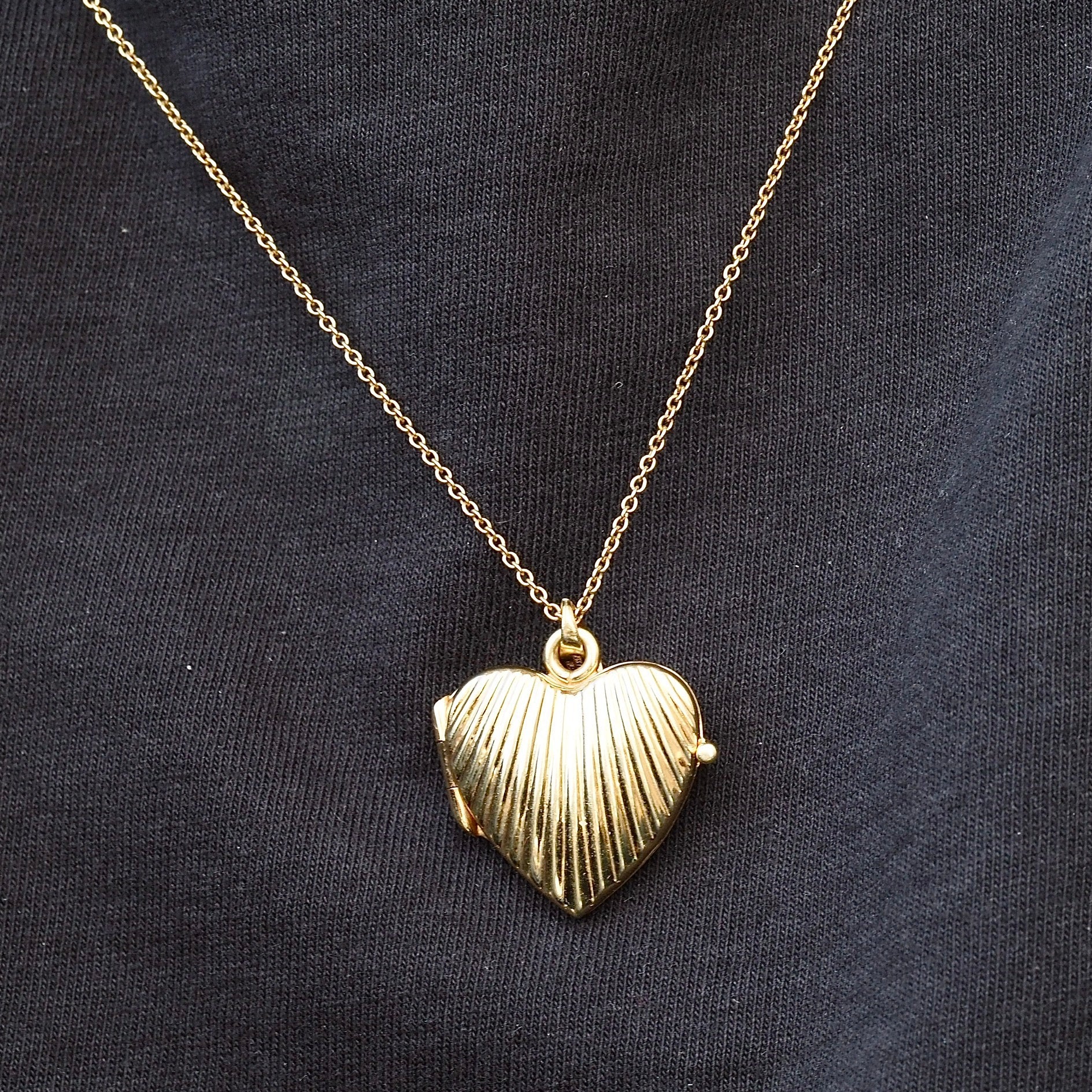 Vintage Italian Heart 14k Gold Locket