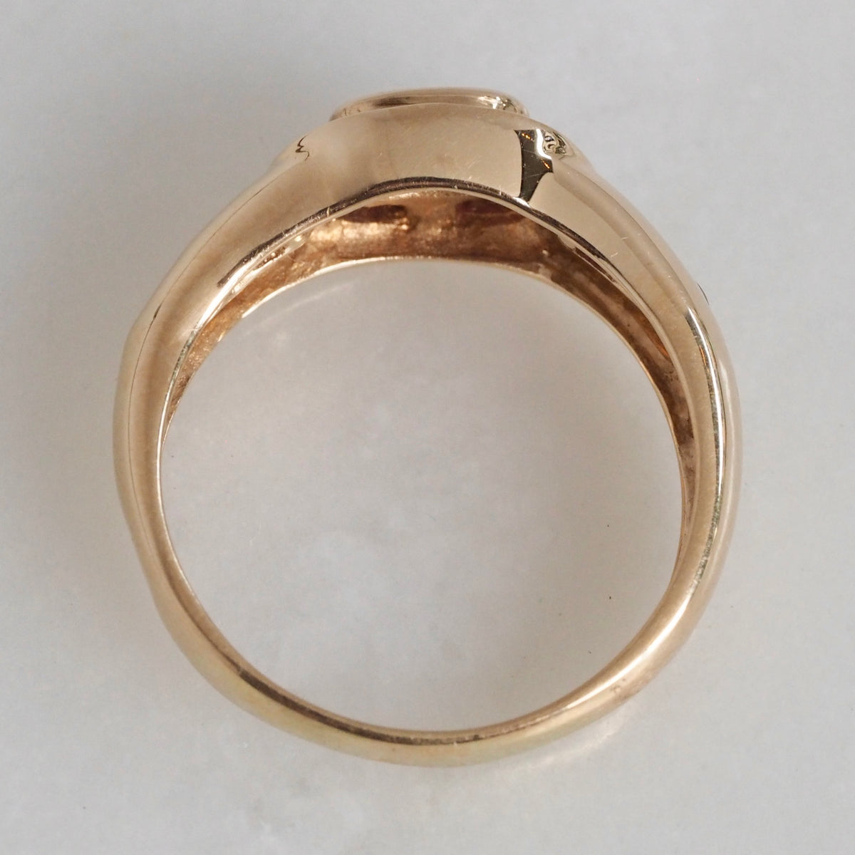 Vintage 14k Gold Channel Set Natural Ruby Ring