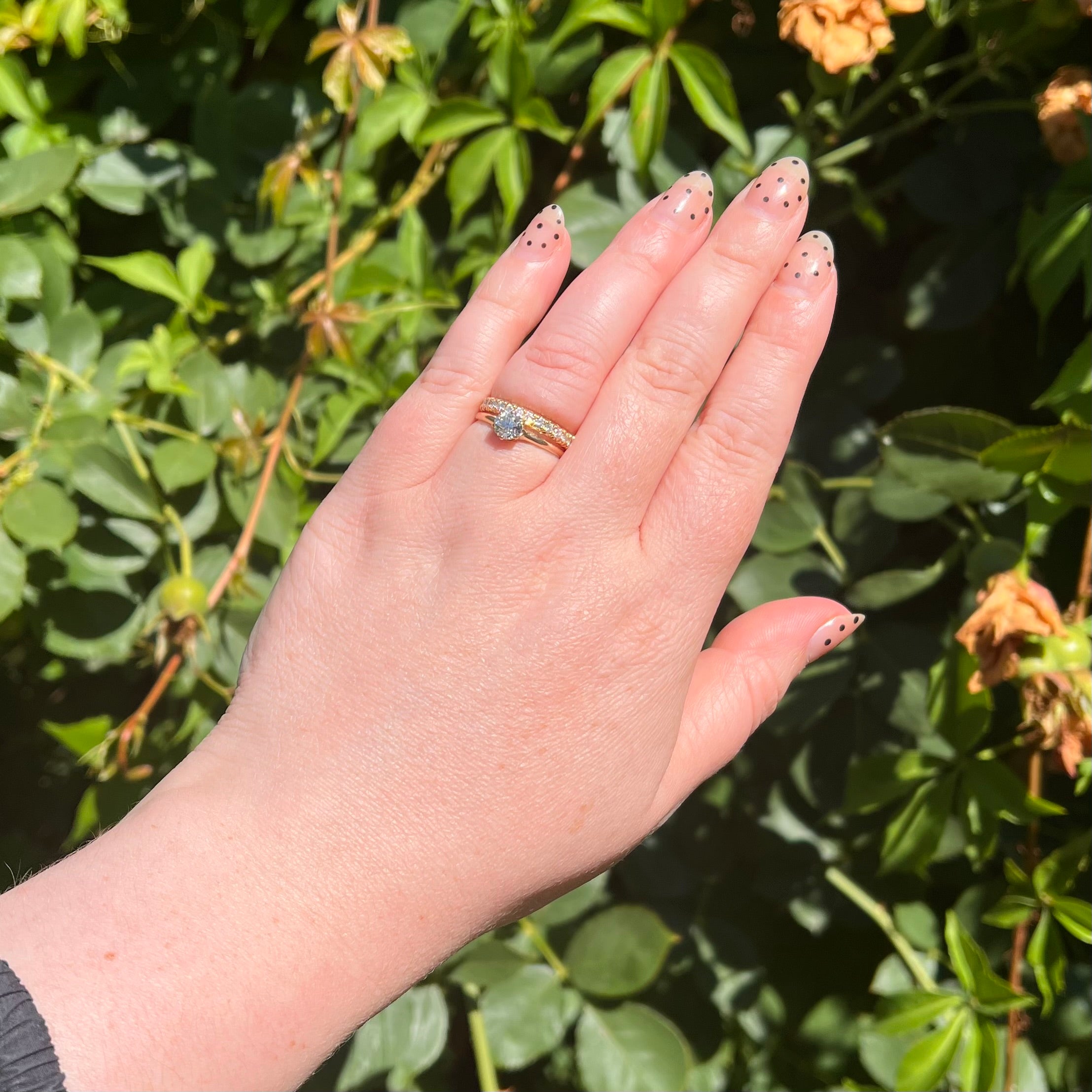 Vintage Old European Cut Diamond 14k Gold Engagement Ring