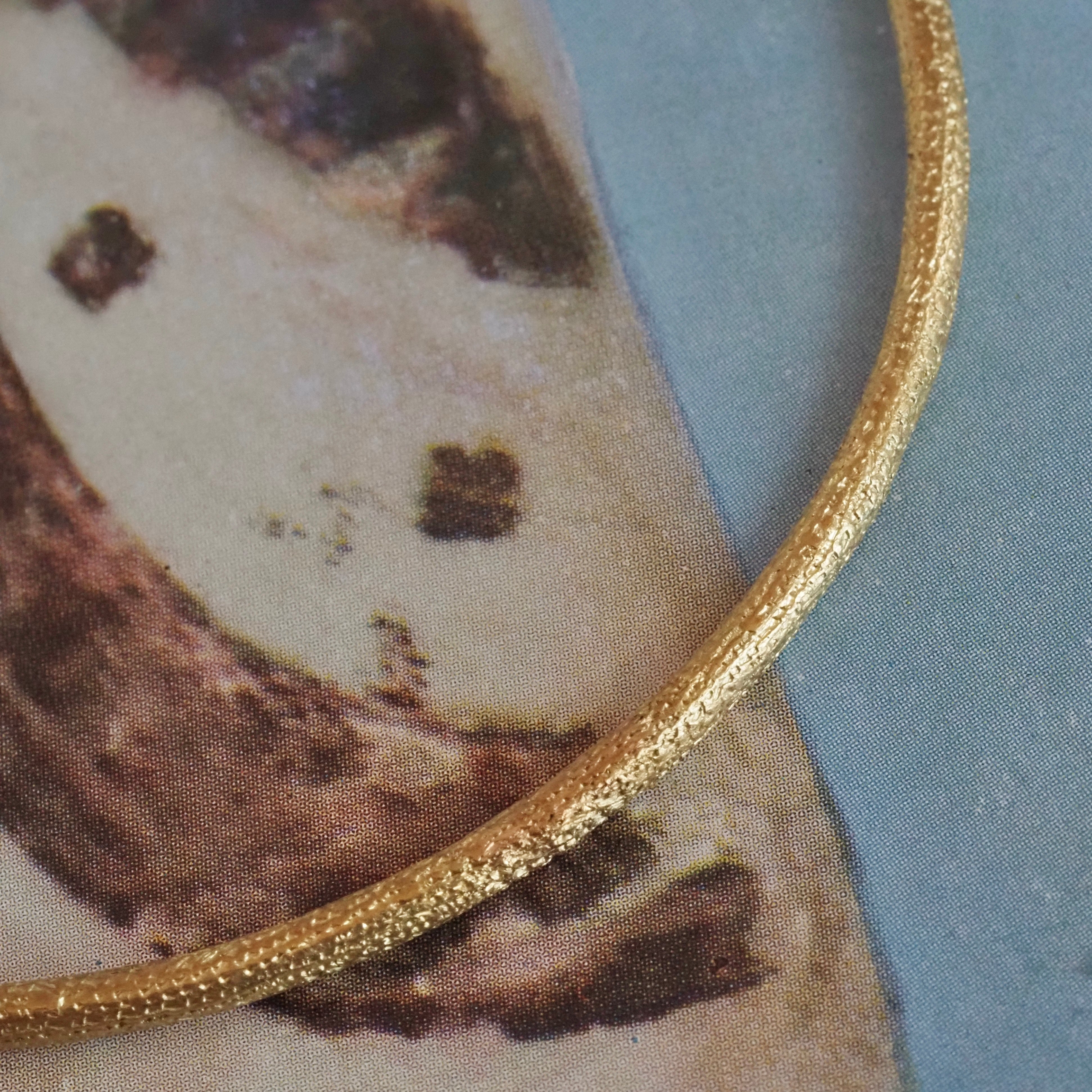 Vintage 18k Gold Textured Bangle