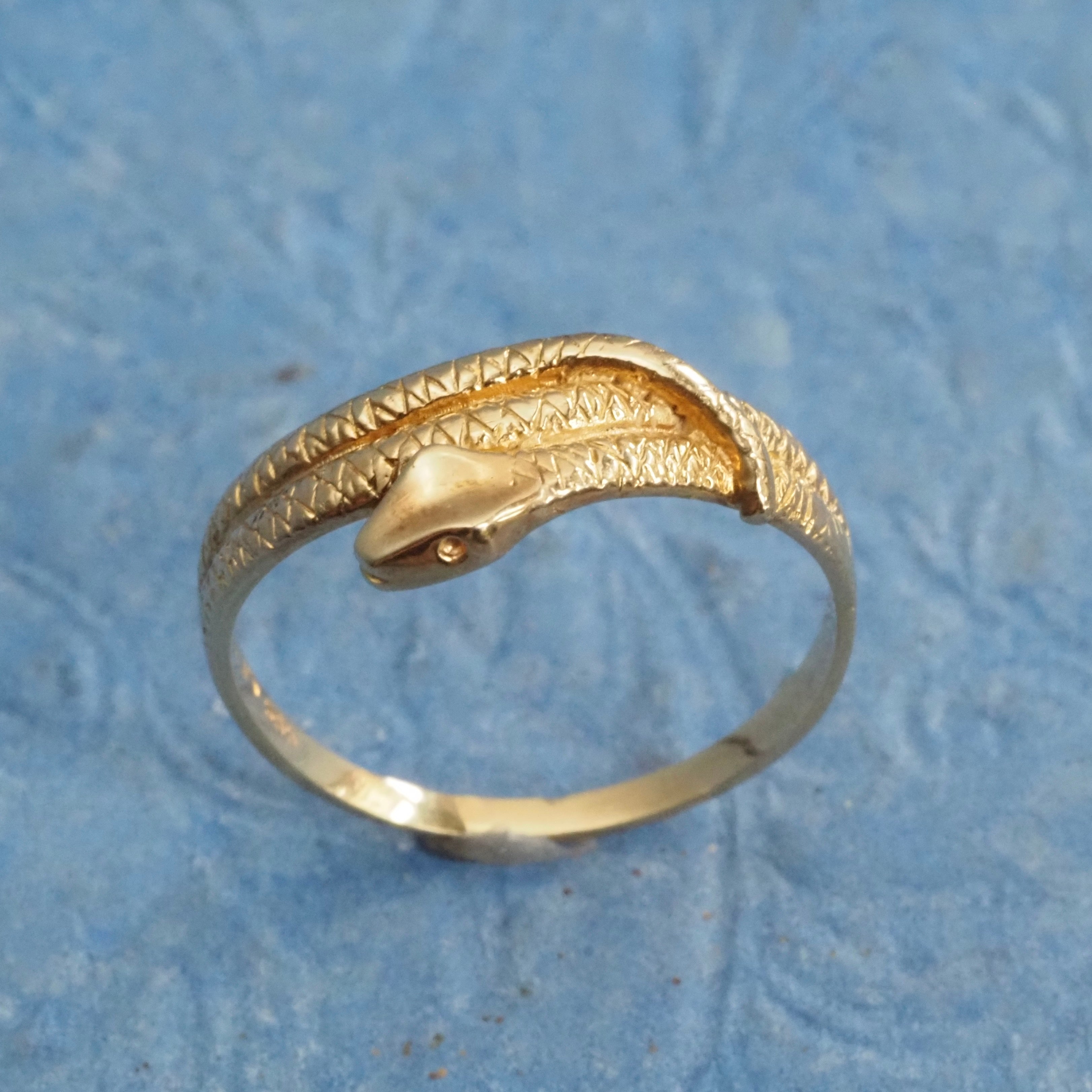 Vintage Snake 14k Gold Ring