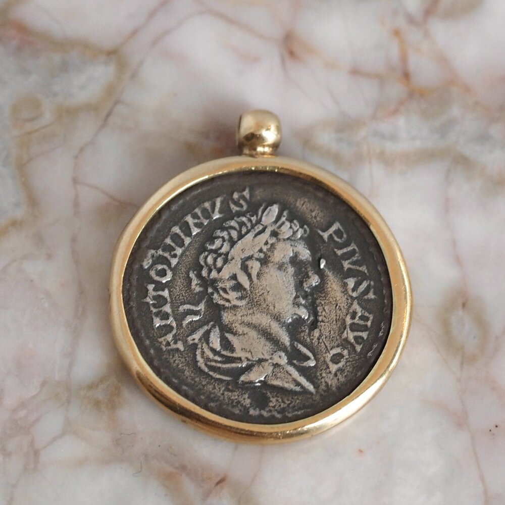 Roman on sale coin necklace