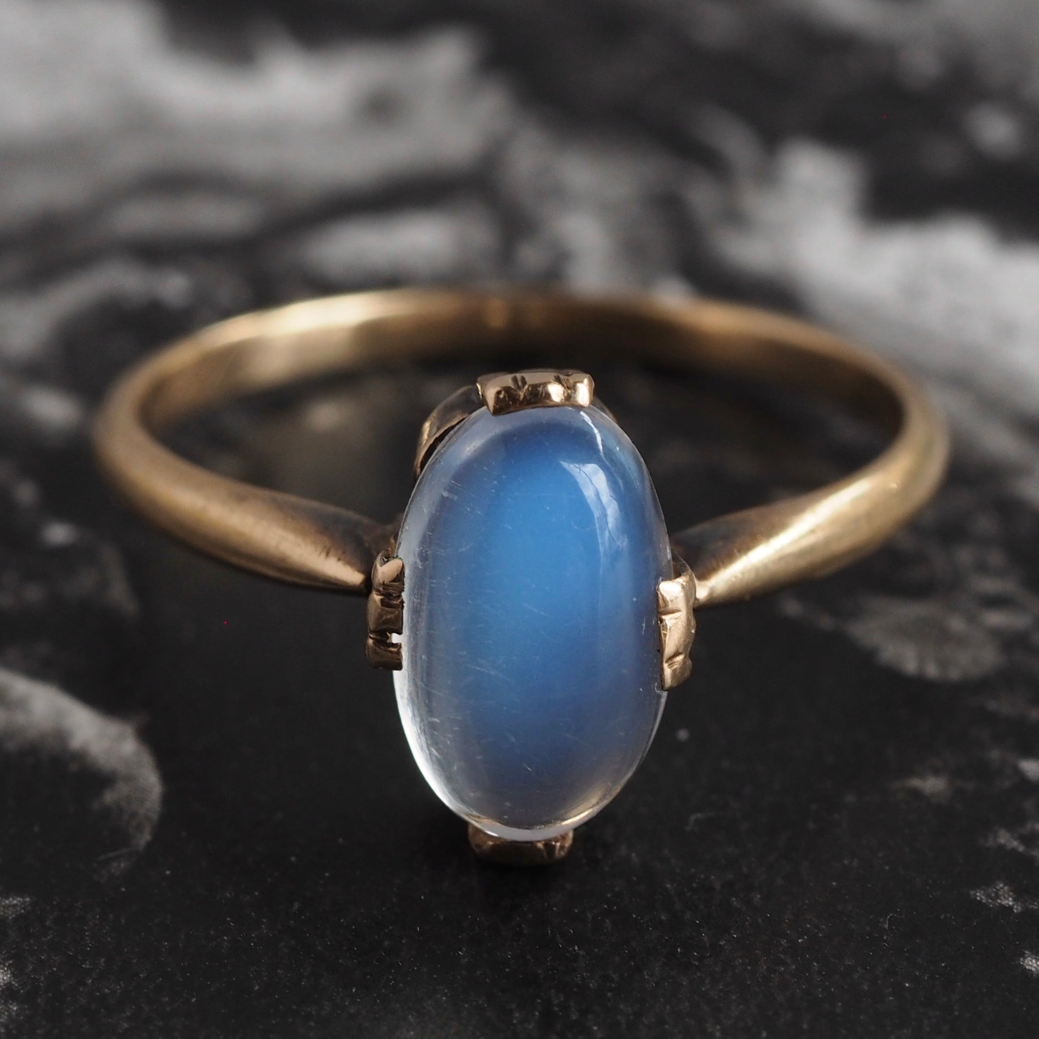 Antique 14k Gold Moonstone Ring