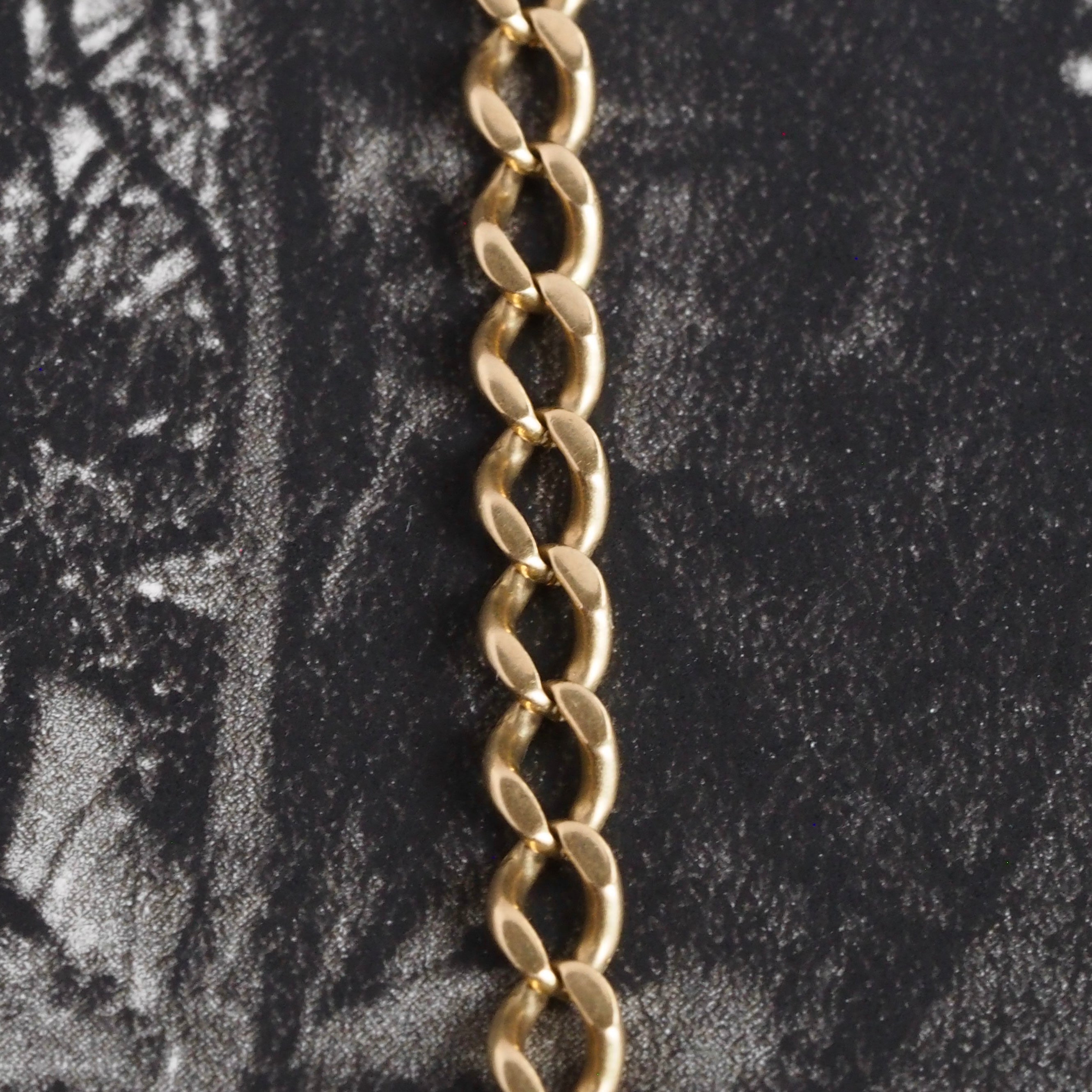 Vintage 18k Gold Solid Curb Chain