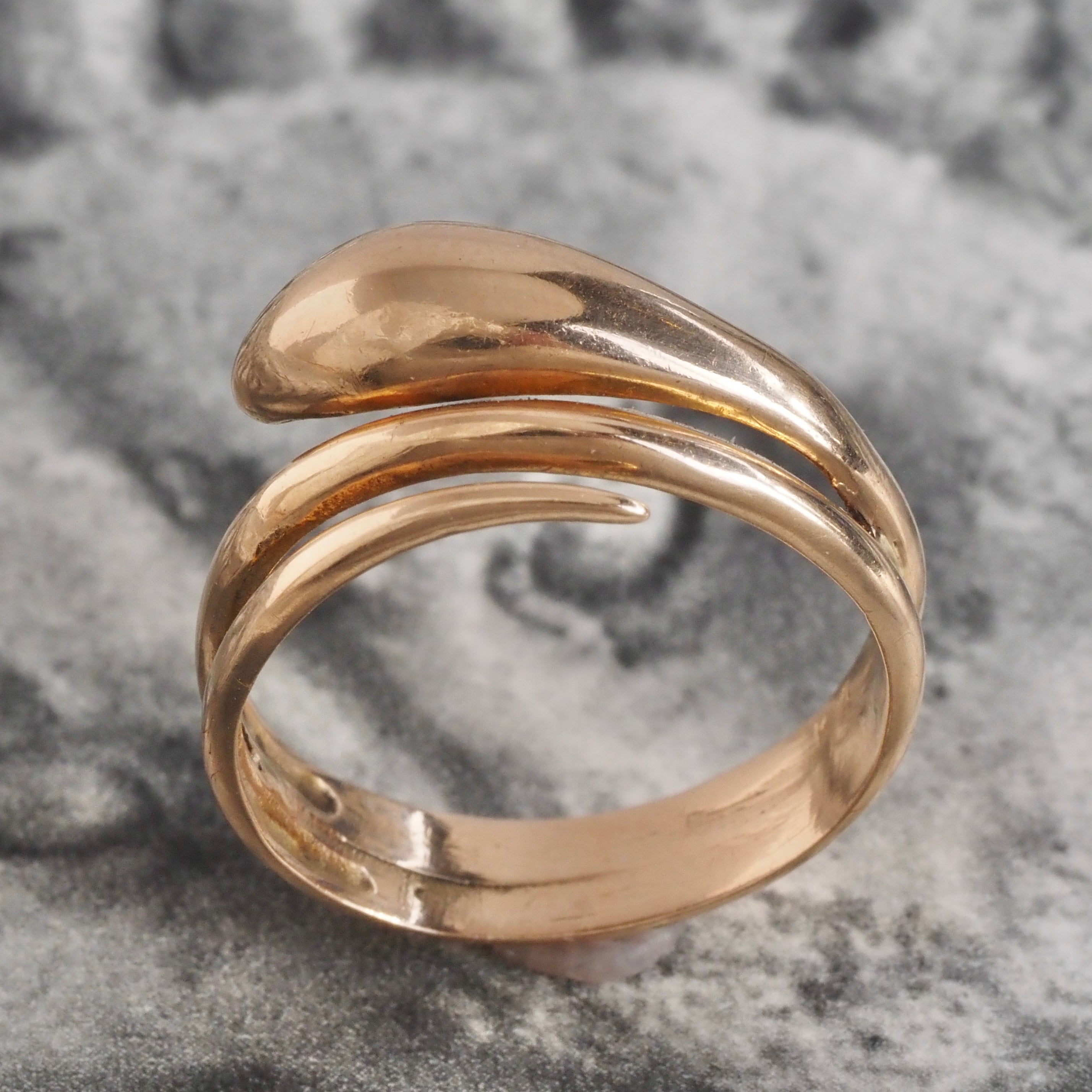 Vintage Snake 14k Gold Ring