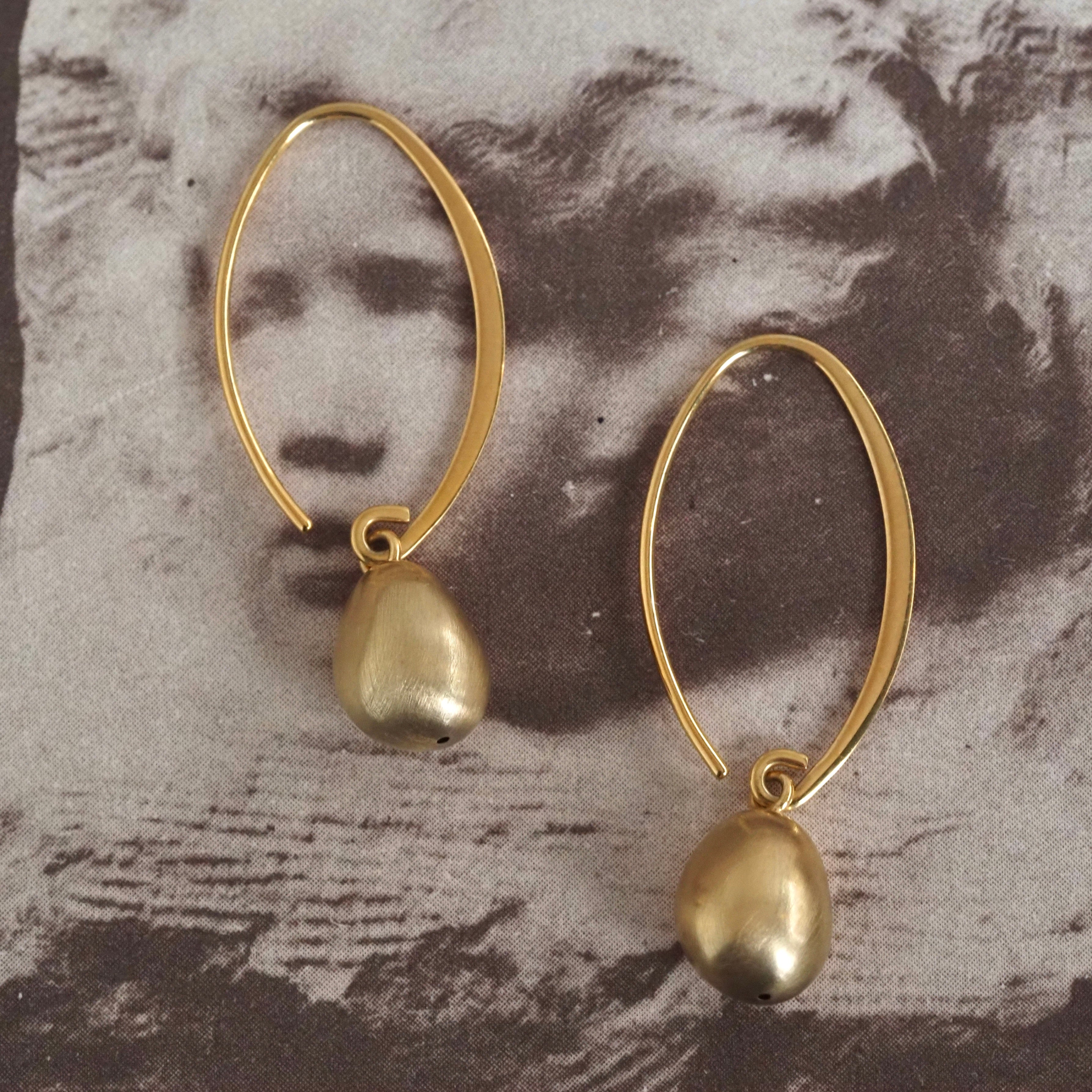 Vintage 14k Gold Drop Earrings