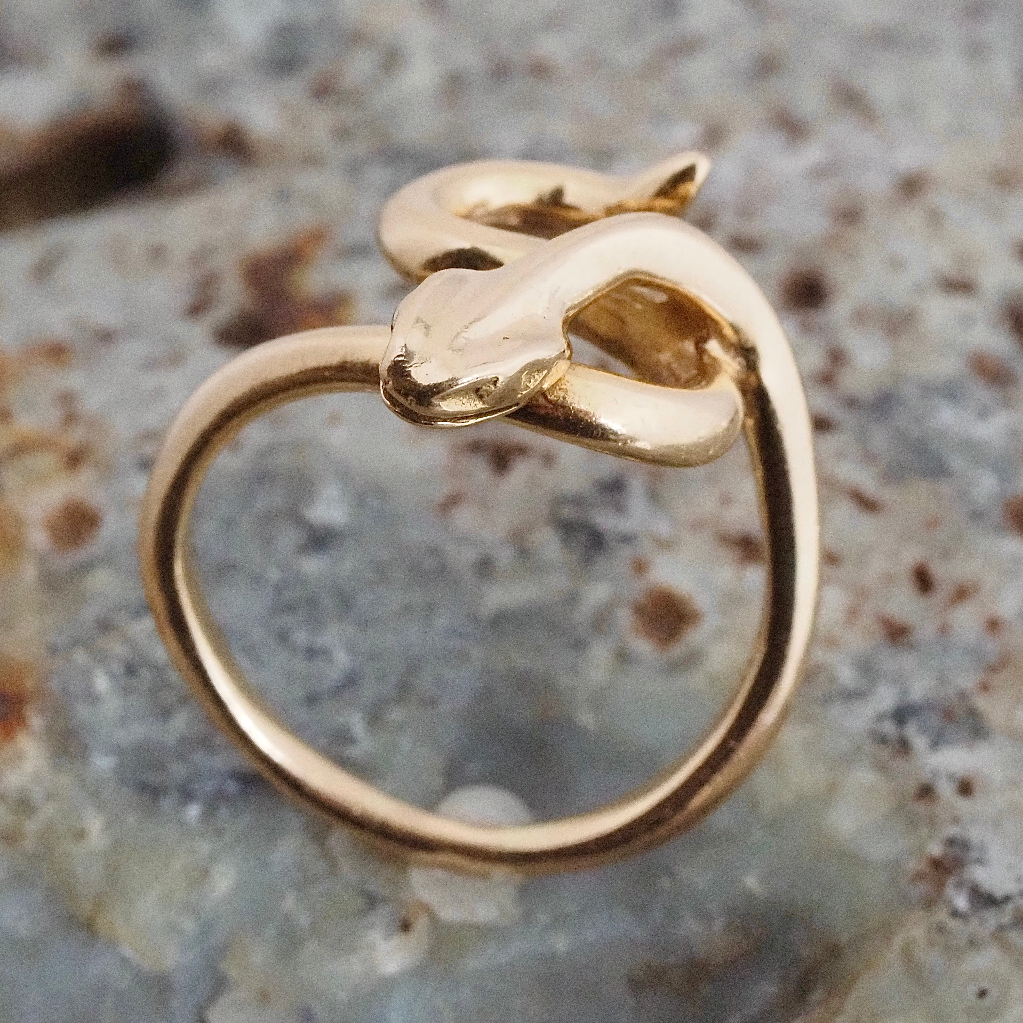 Vintage 14k Gold Snake Ring