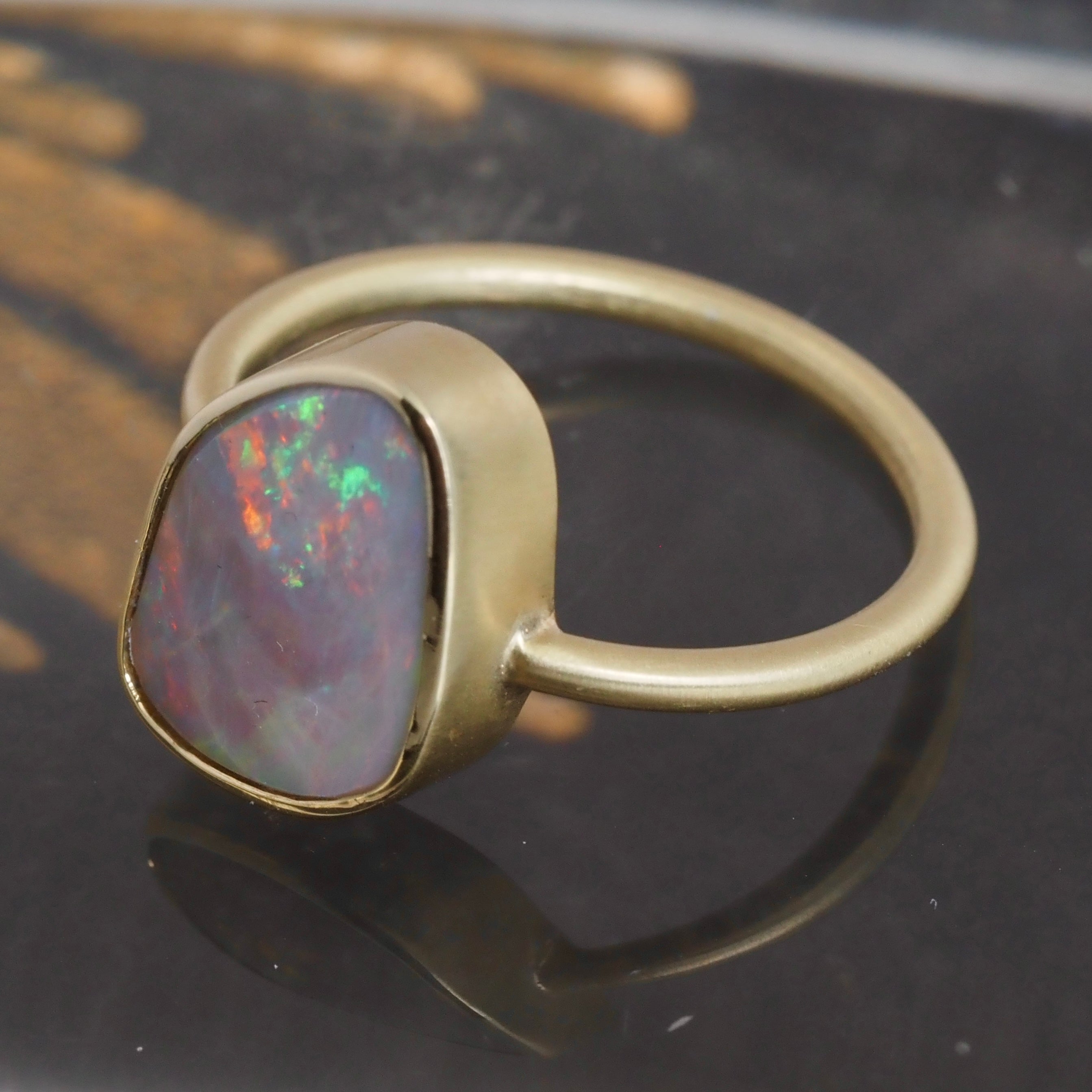 Opal 18k Gold Ring