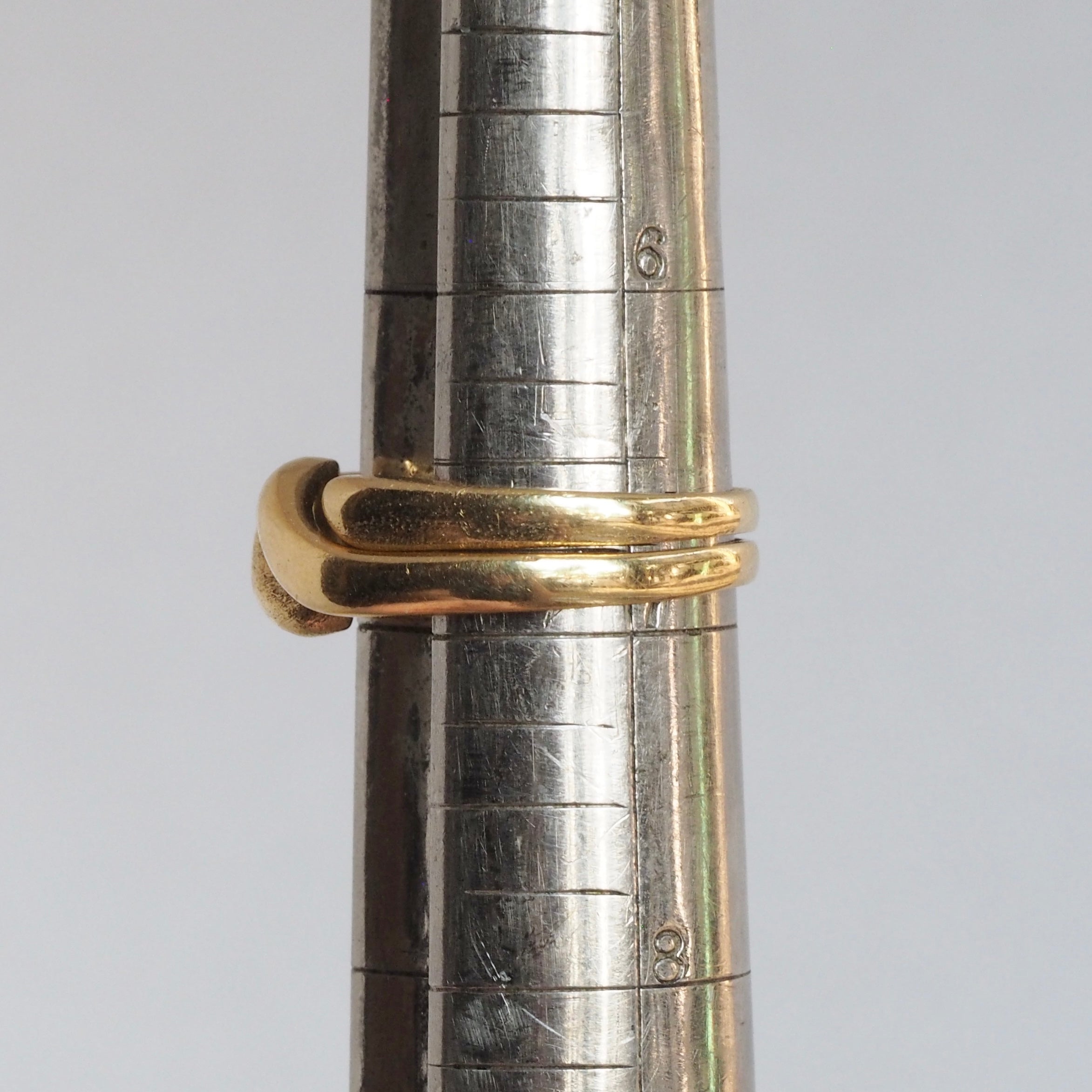 Vintage Portuguese 19k Gold Puzzle Ring