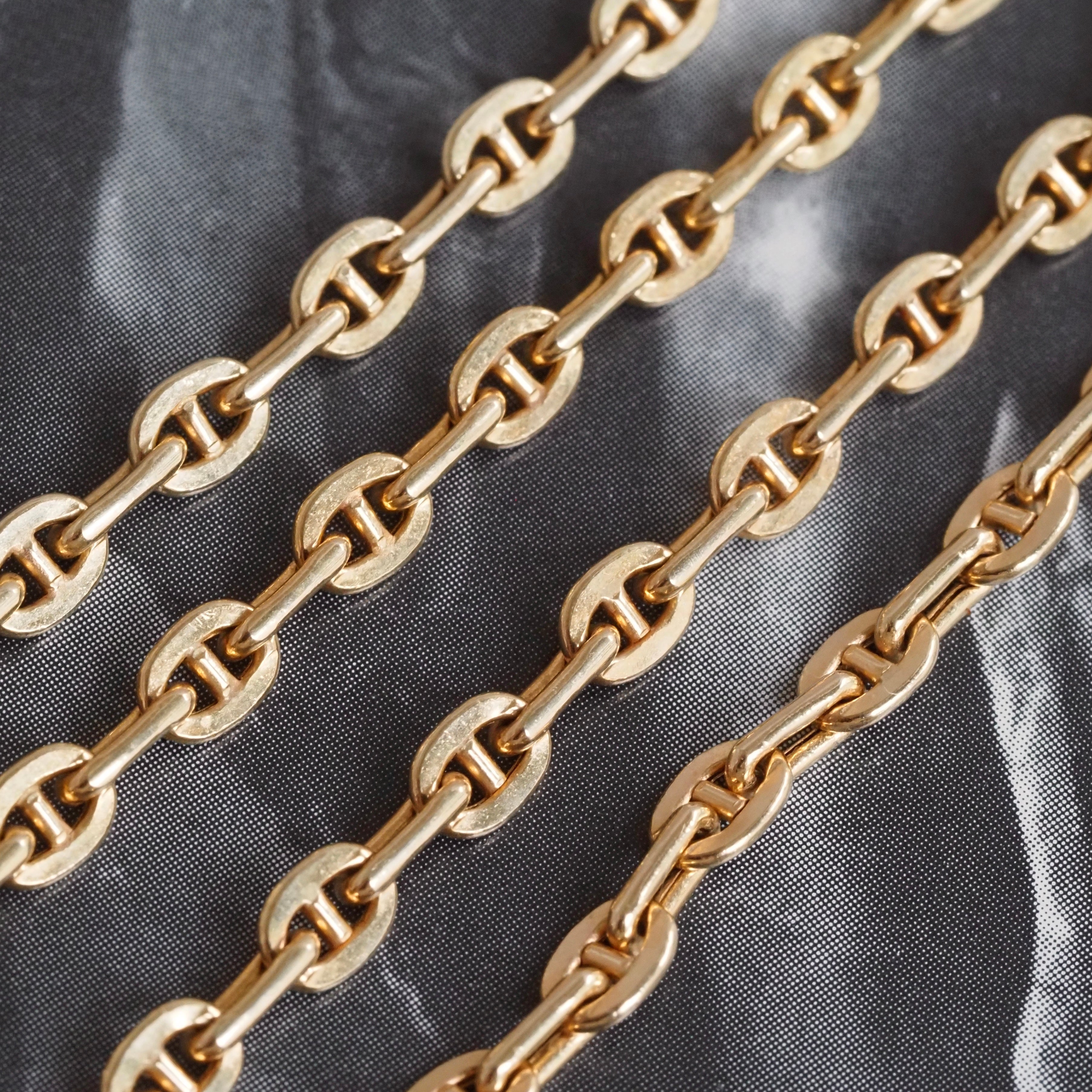 Vintage Mariner Link 14k Gold Chain Necklace