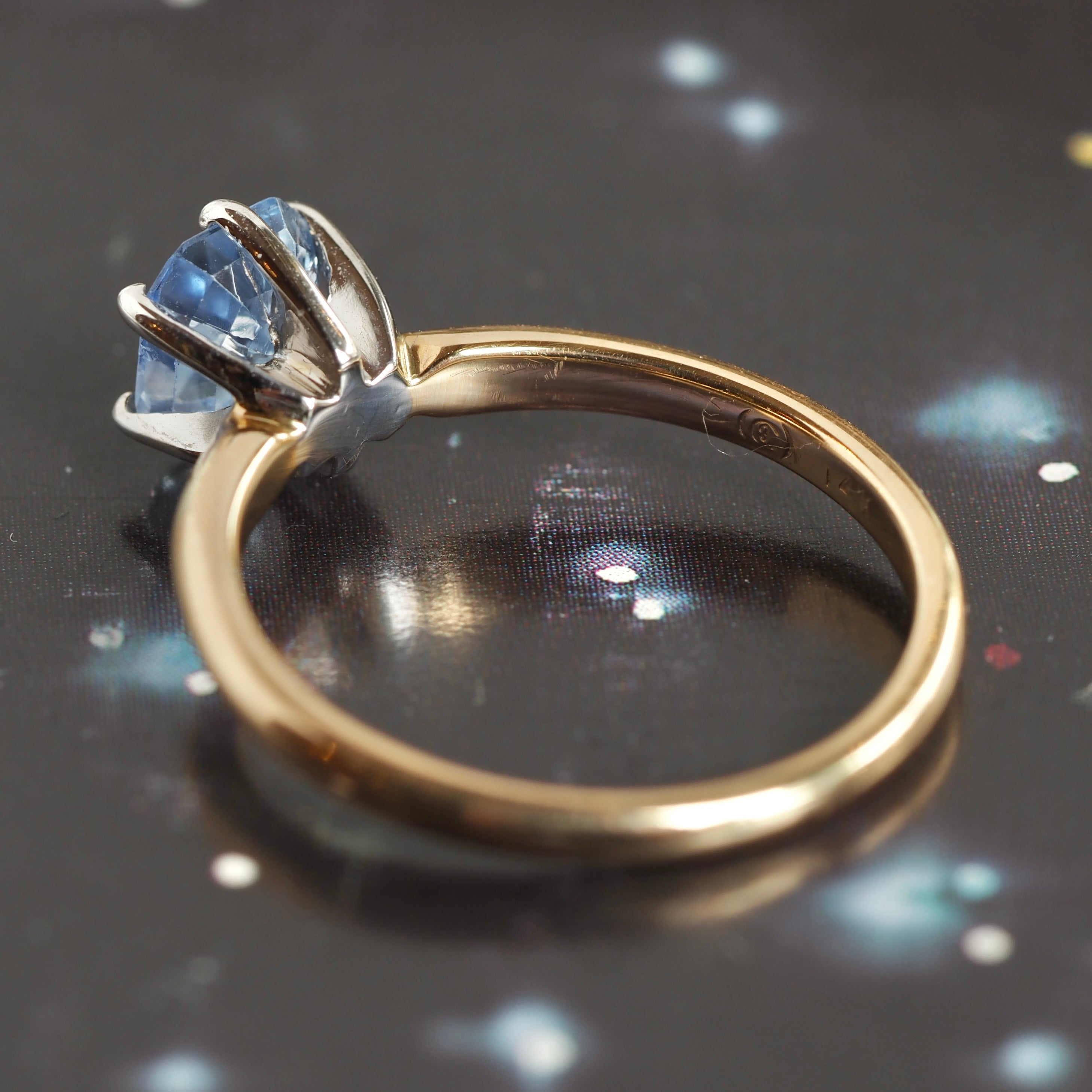 Vintage 14k Gold Natural Ceylon Sapphire Ring