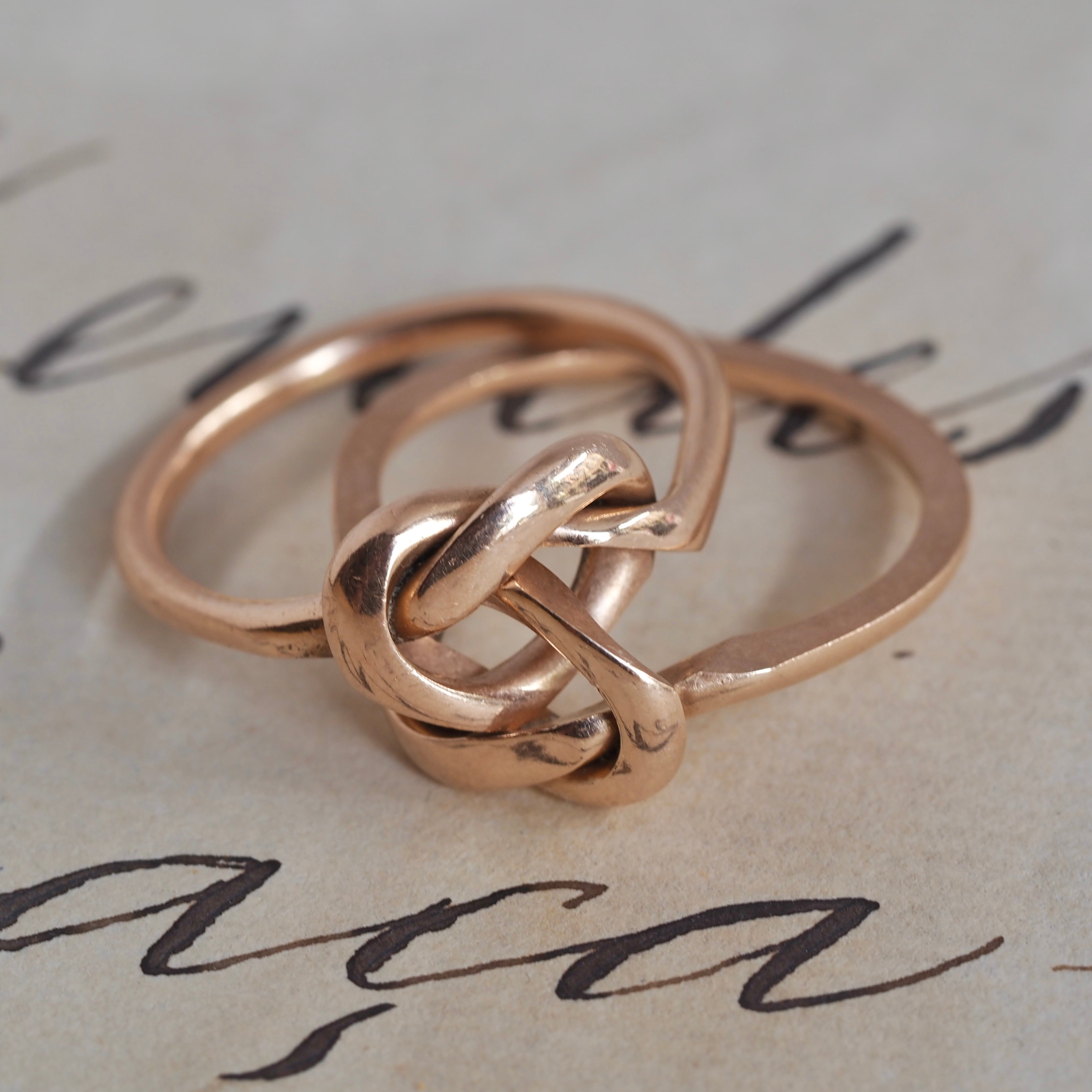 Antique 14k Gold Double Knot Ring