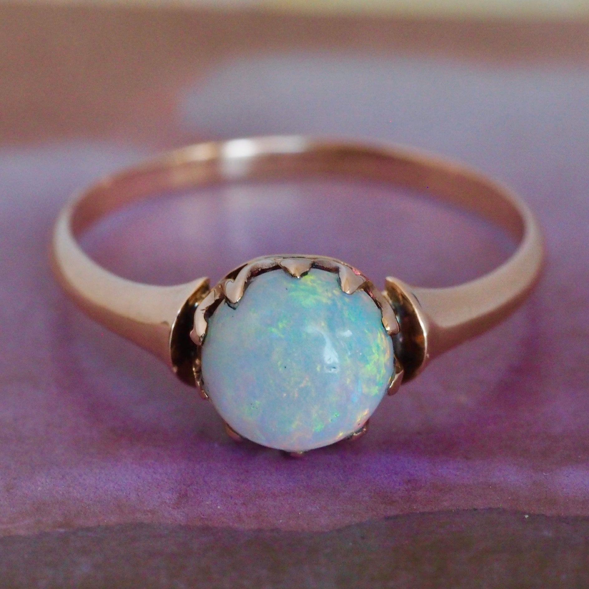 Antique Victorian 14k Gold Victorian Opal Ring