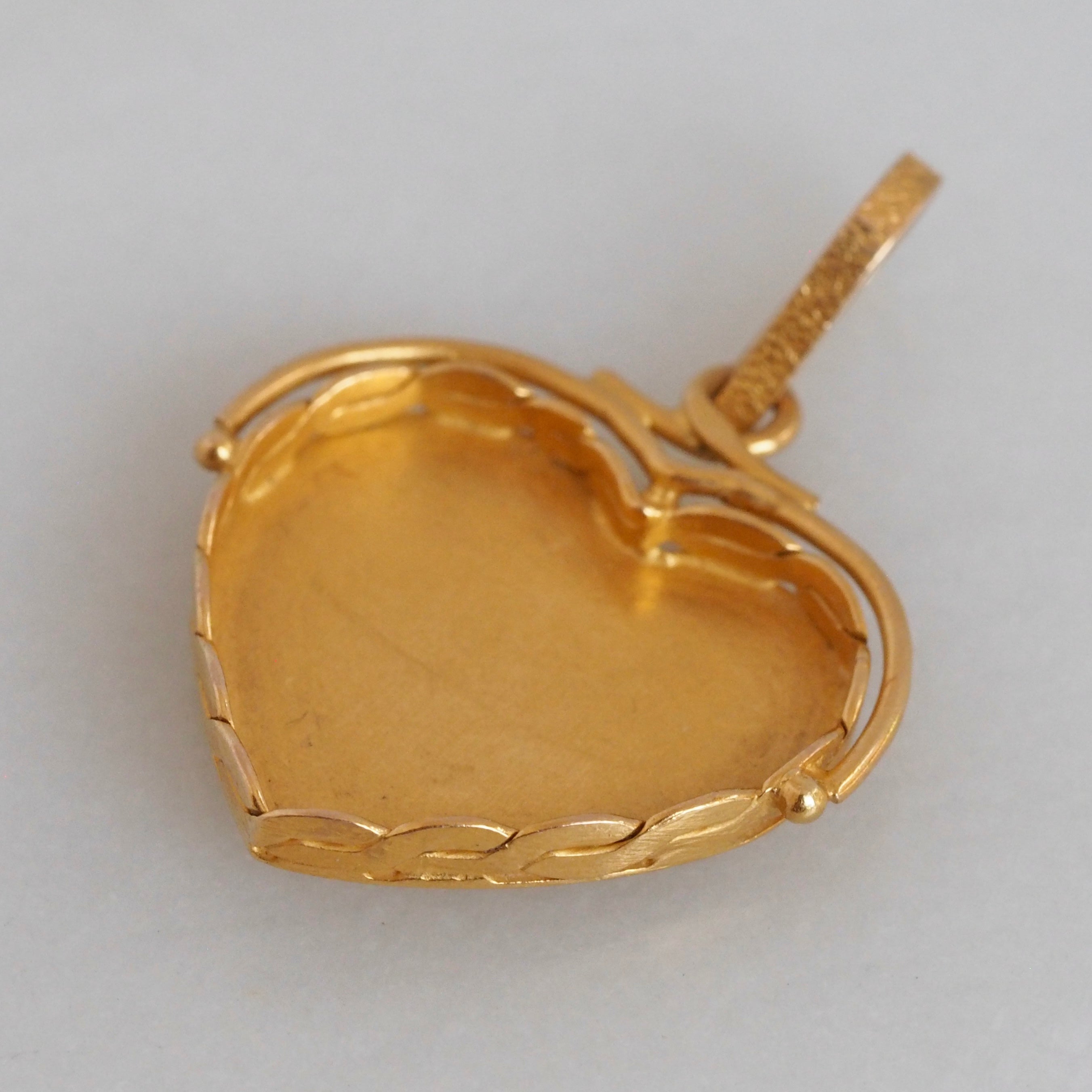 Vintage Portuguese 19k Gold and Enamel Butterfly Pendant