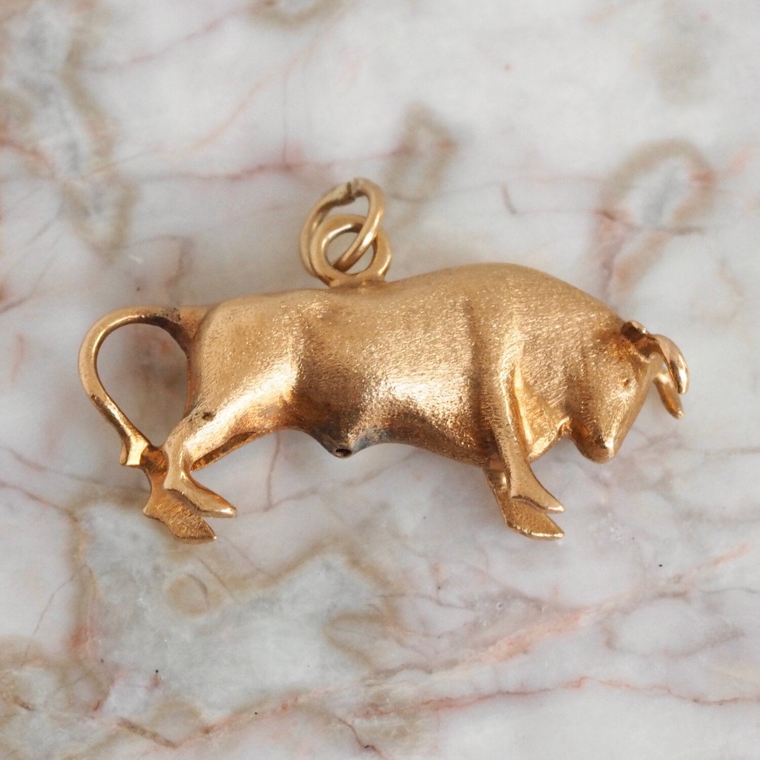 Bull on sale necklace charm