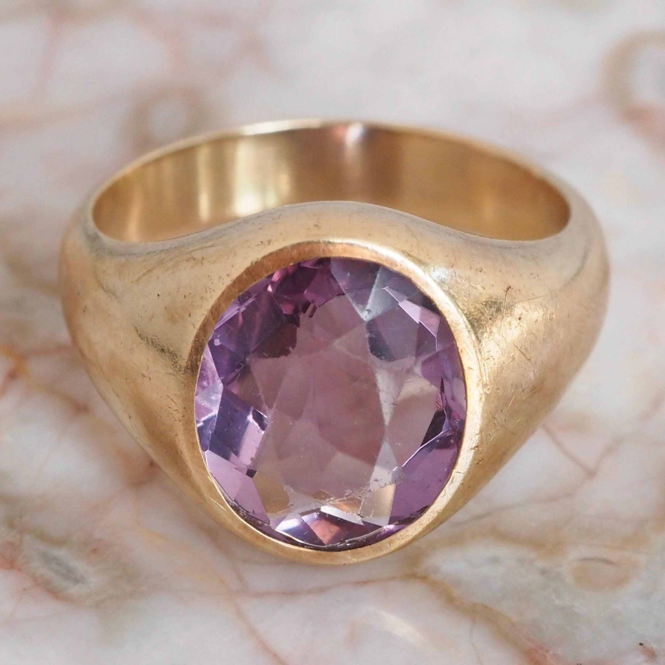 Vintage 14k Gold Amethyst Ring
