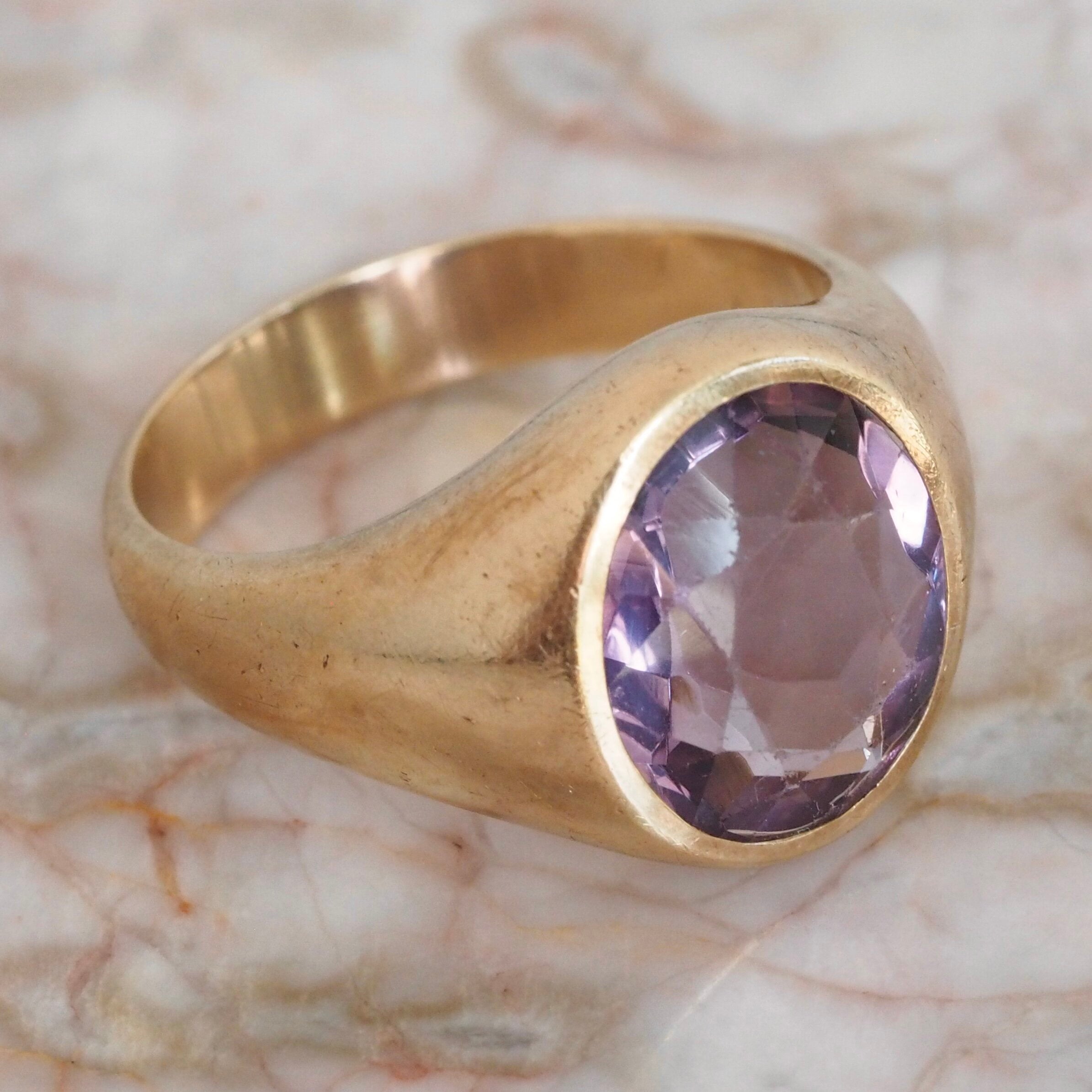 Vintage 14k Gold Amethyst Ring