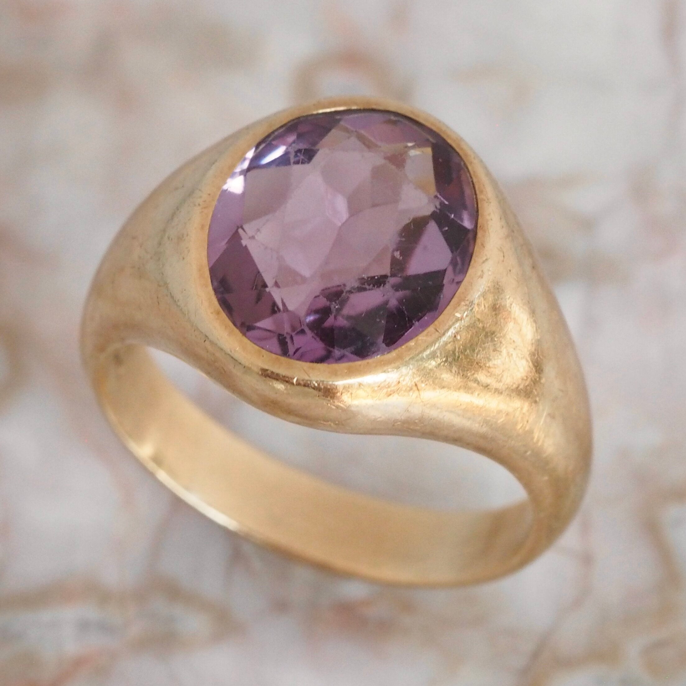 Vintage 14k Gold Amethyst Ring