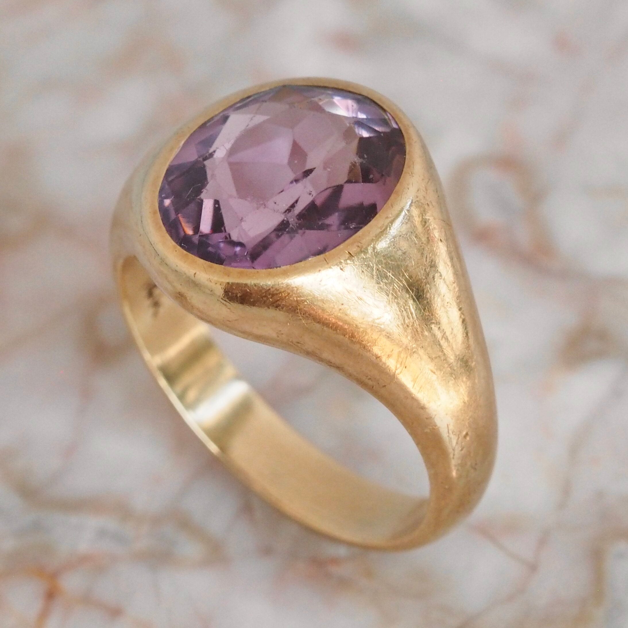 Vintage 14k Gold Amethyst Ring
