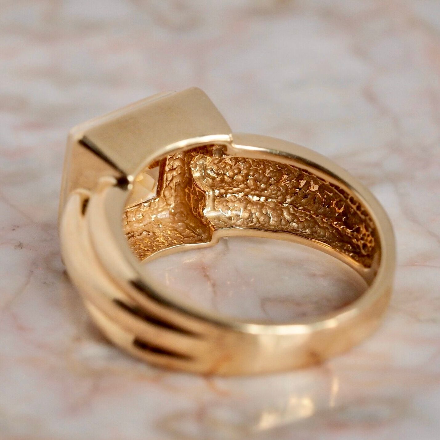 Vintage 14k Gold Citrine Ring