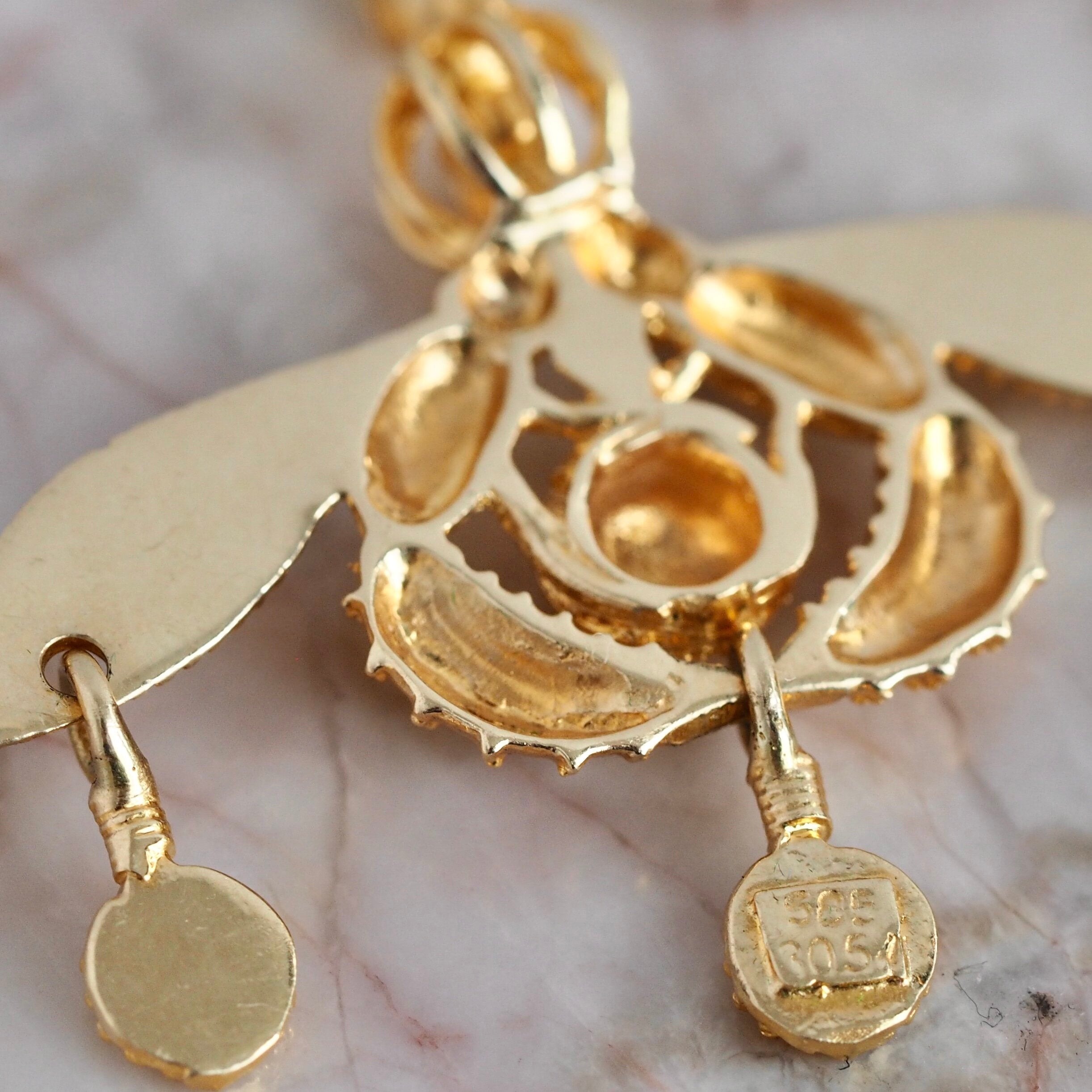 Vintage 14k Gold Malia Bee Pendant