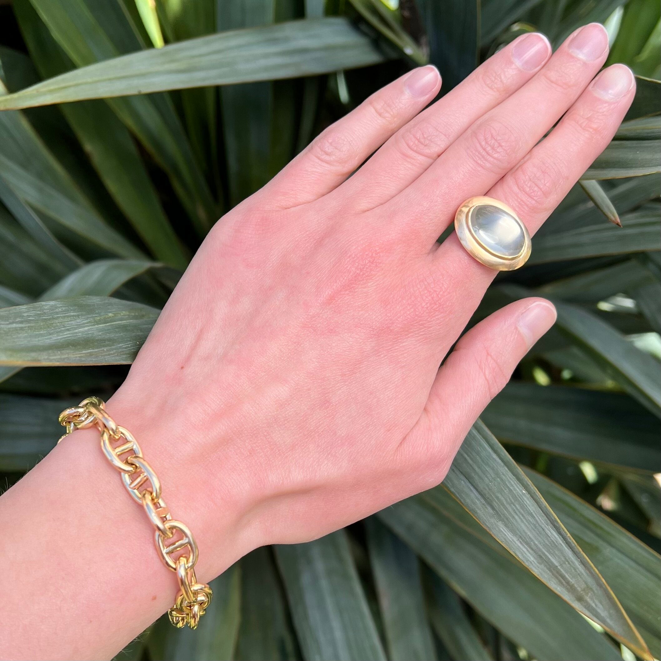 Vintage 14k Gold Moonstone Ring