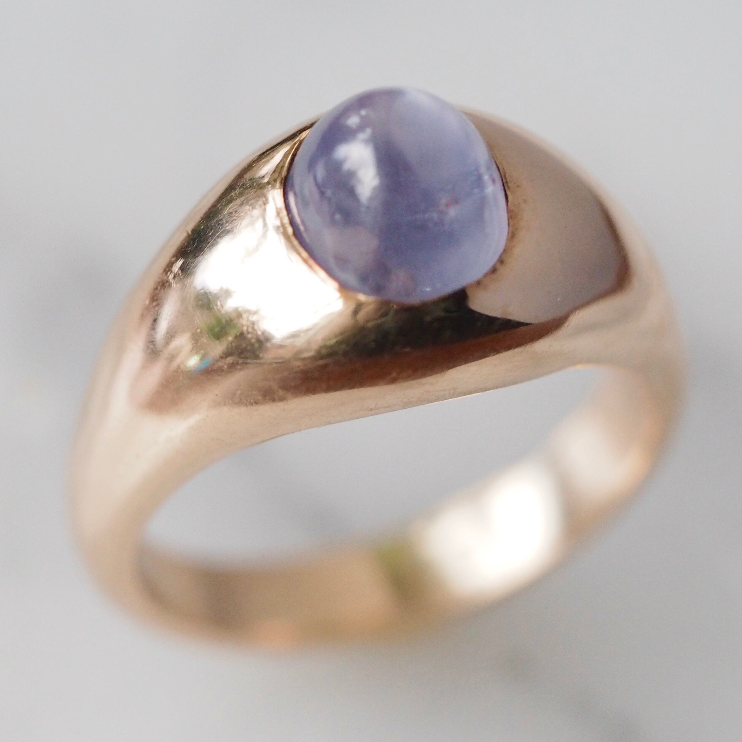 Vintage 14k Gold Natural Lavender Star Sapphire Ring