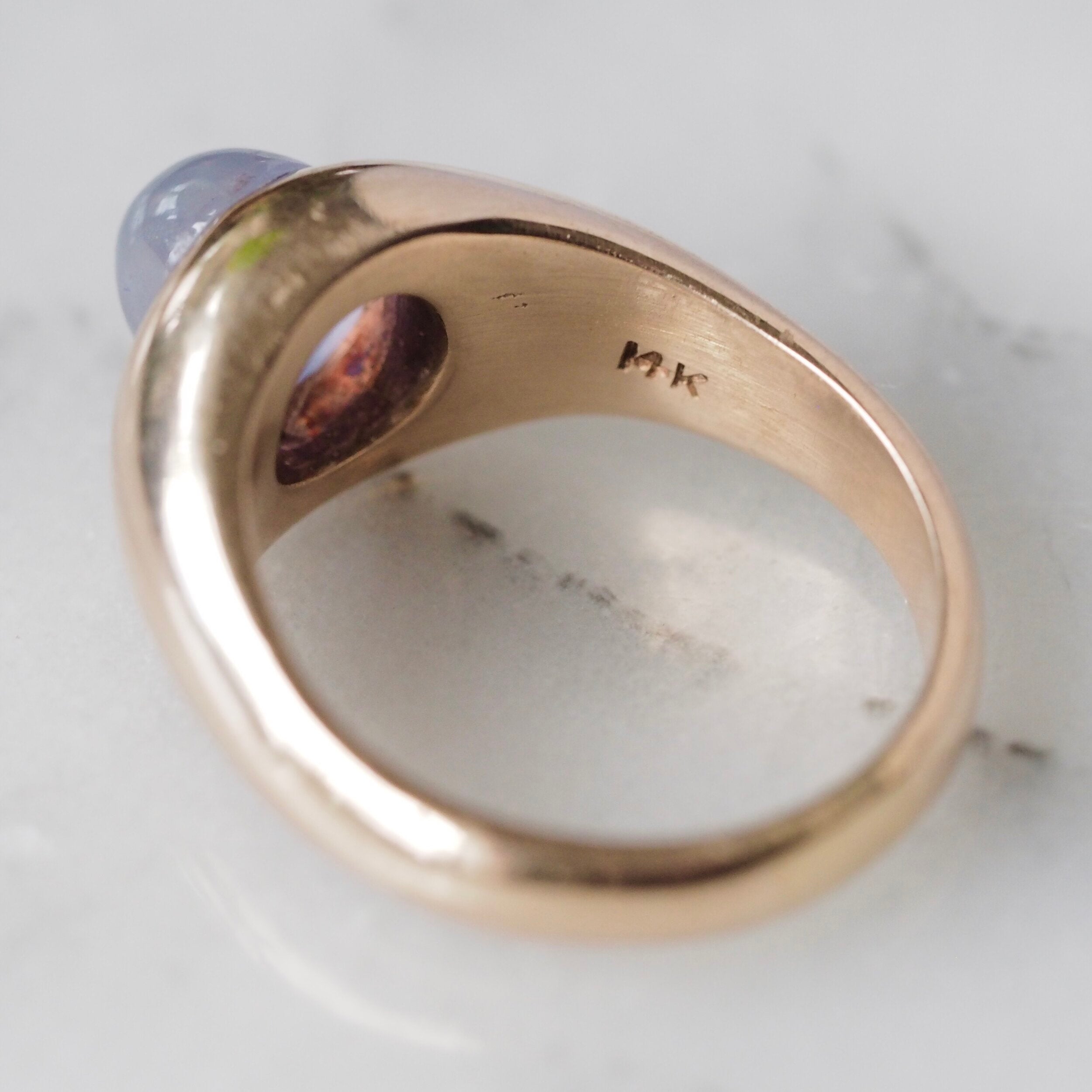 Vintage 14k Gold Natural Lavender Star Sapphire Ring