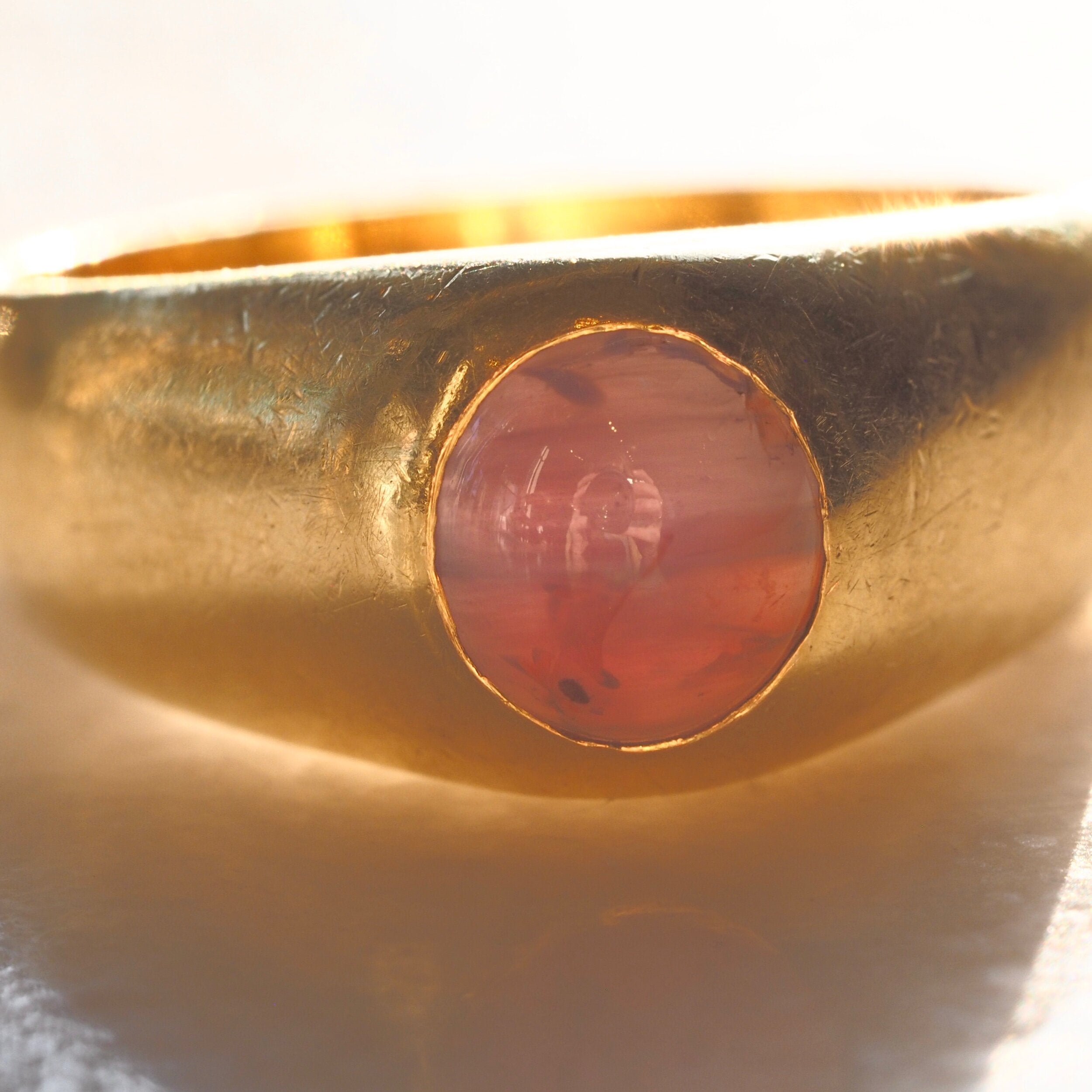 Vintage 18k Gold Cat's Eye Alexandrite Ring