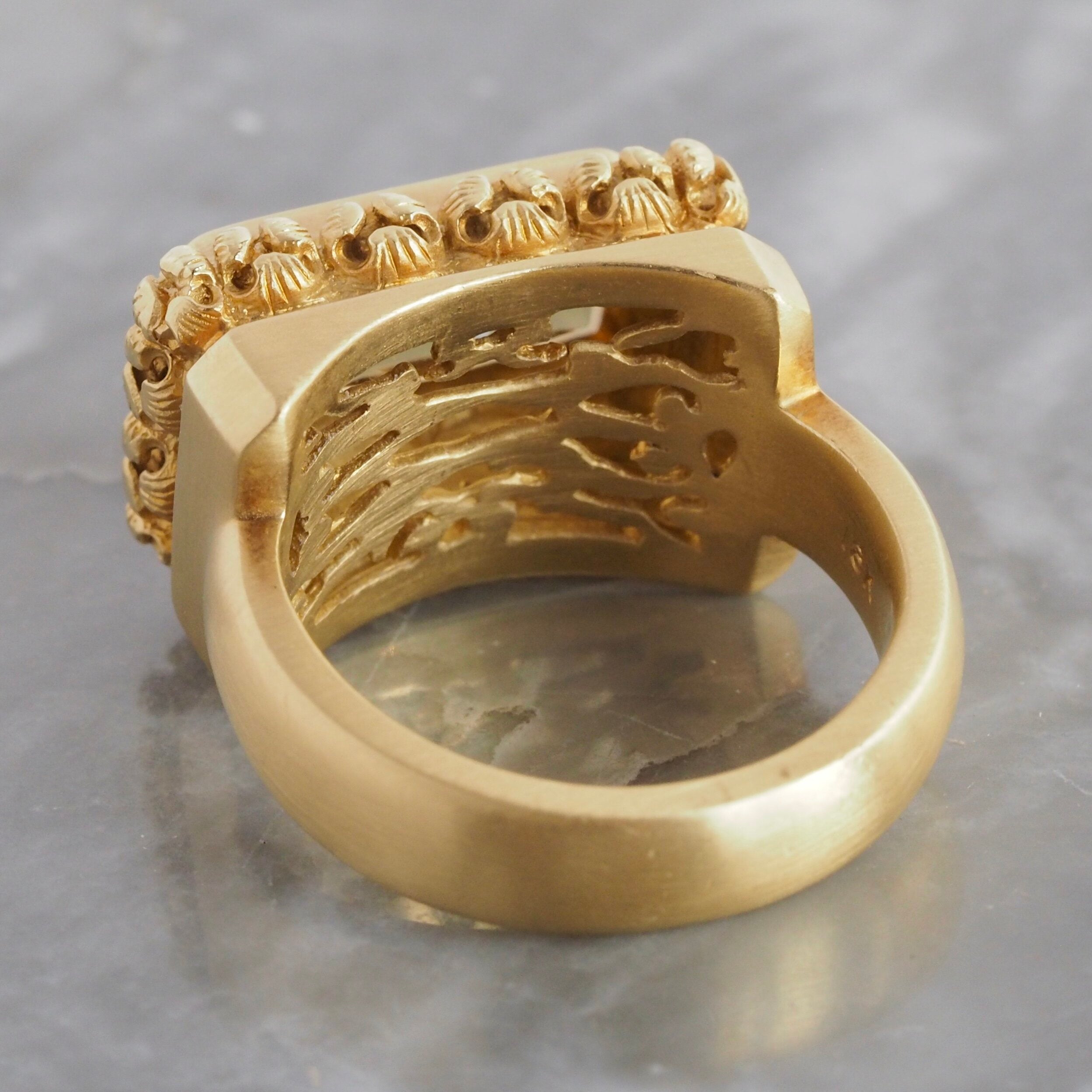 Vintage Citrine 18k Gold Douglas Elliott Ring