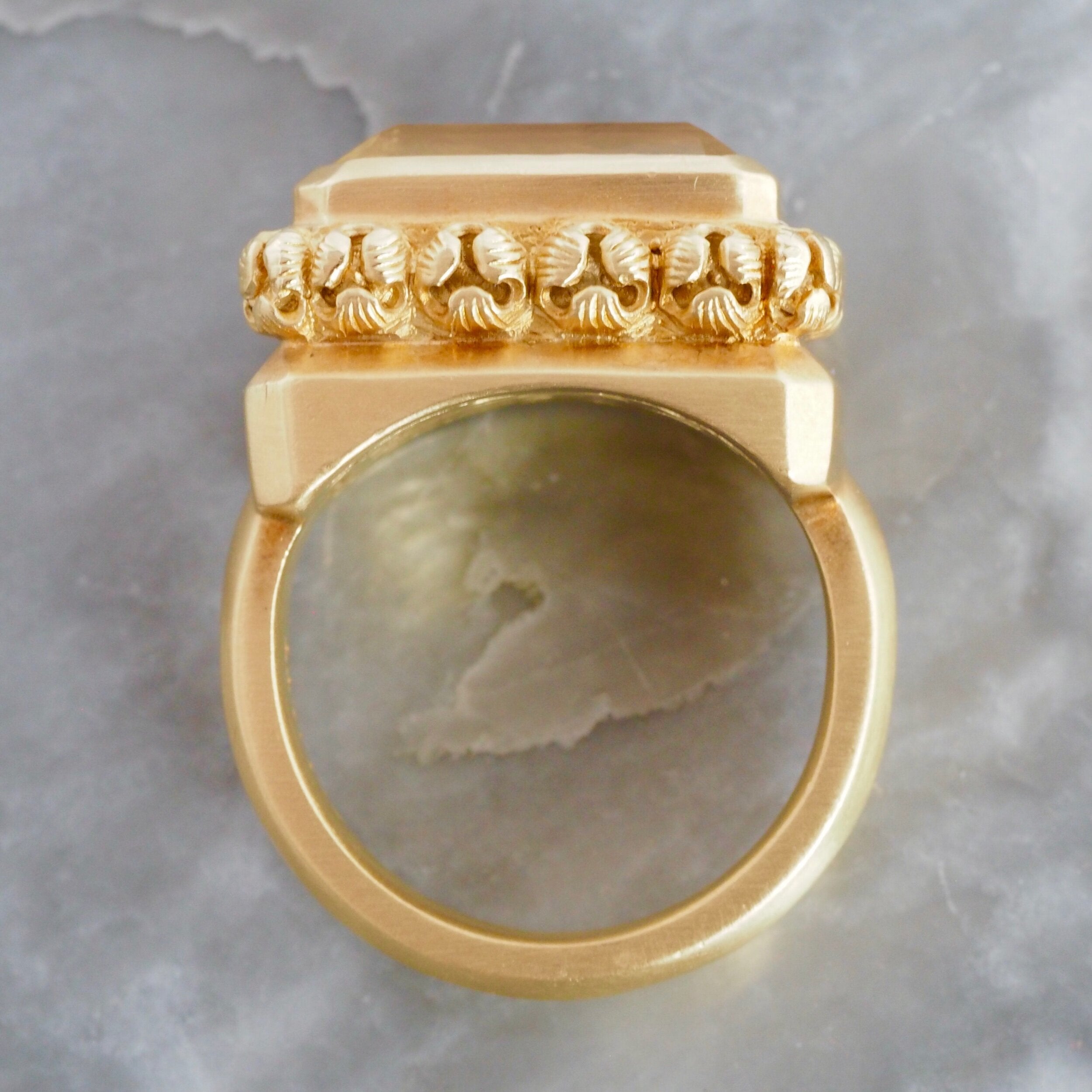 Vintage Citrine 18k Gold Douglas Elliott Ring