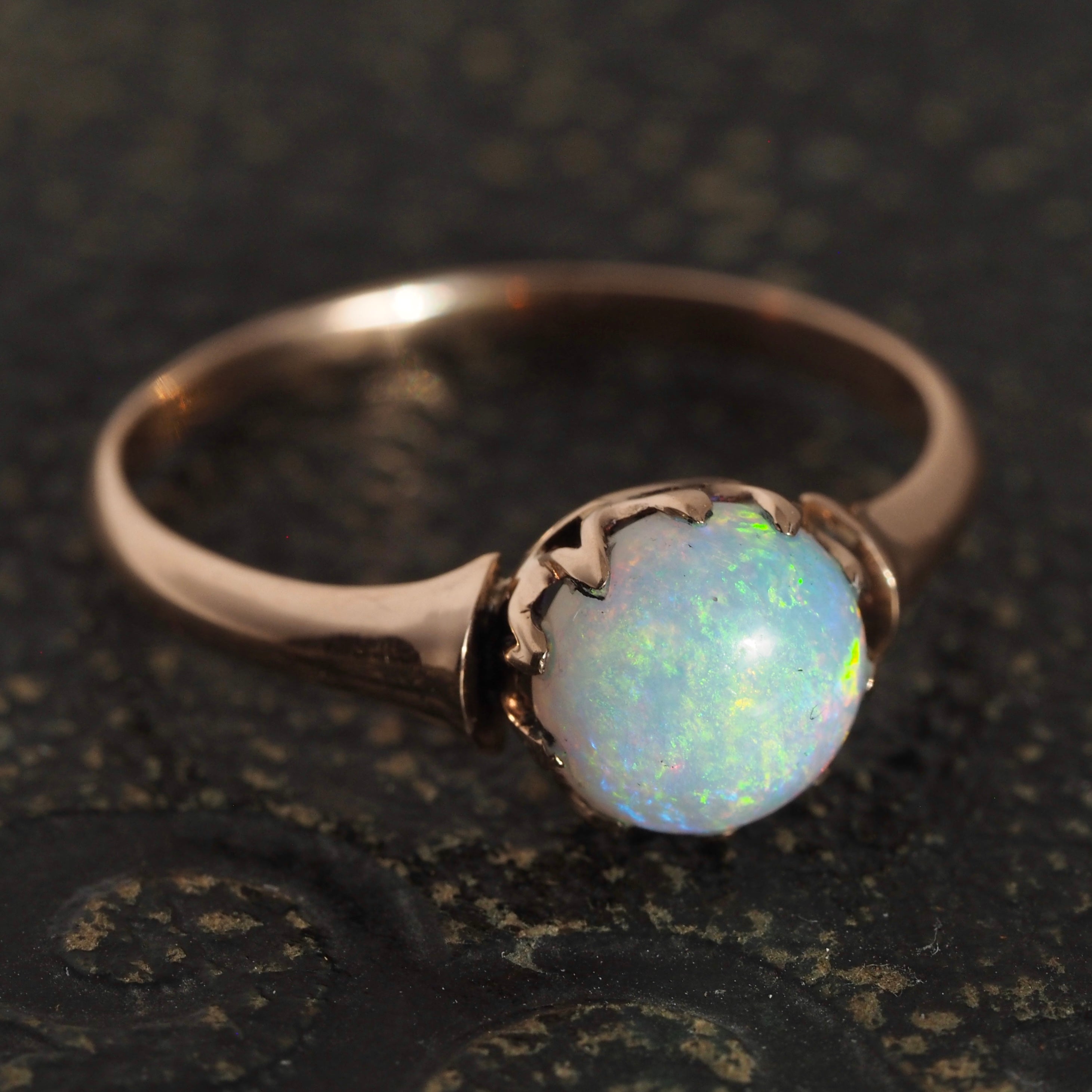 Antique Victorian 14k Gold Victorian Opal Ring