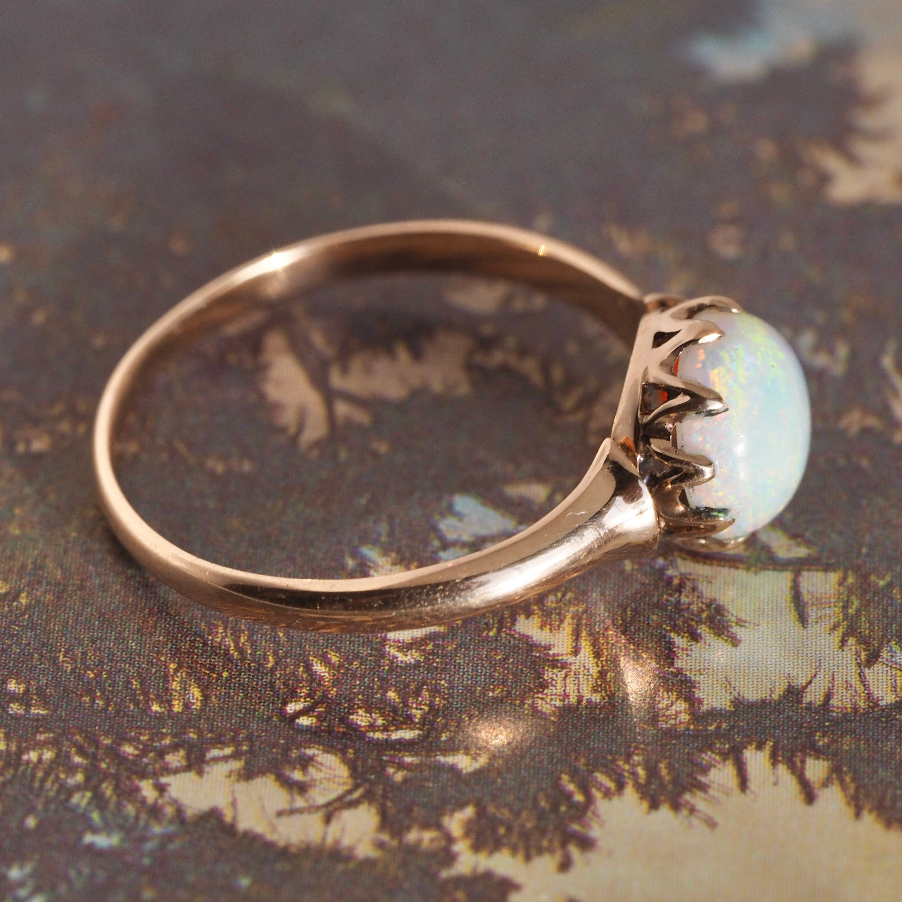 Antique Victorian 14k Gold Victorian Opal Ring