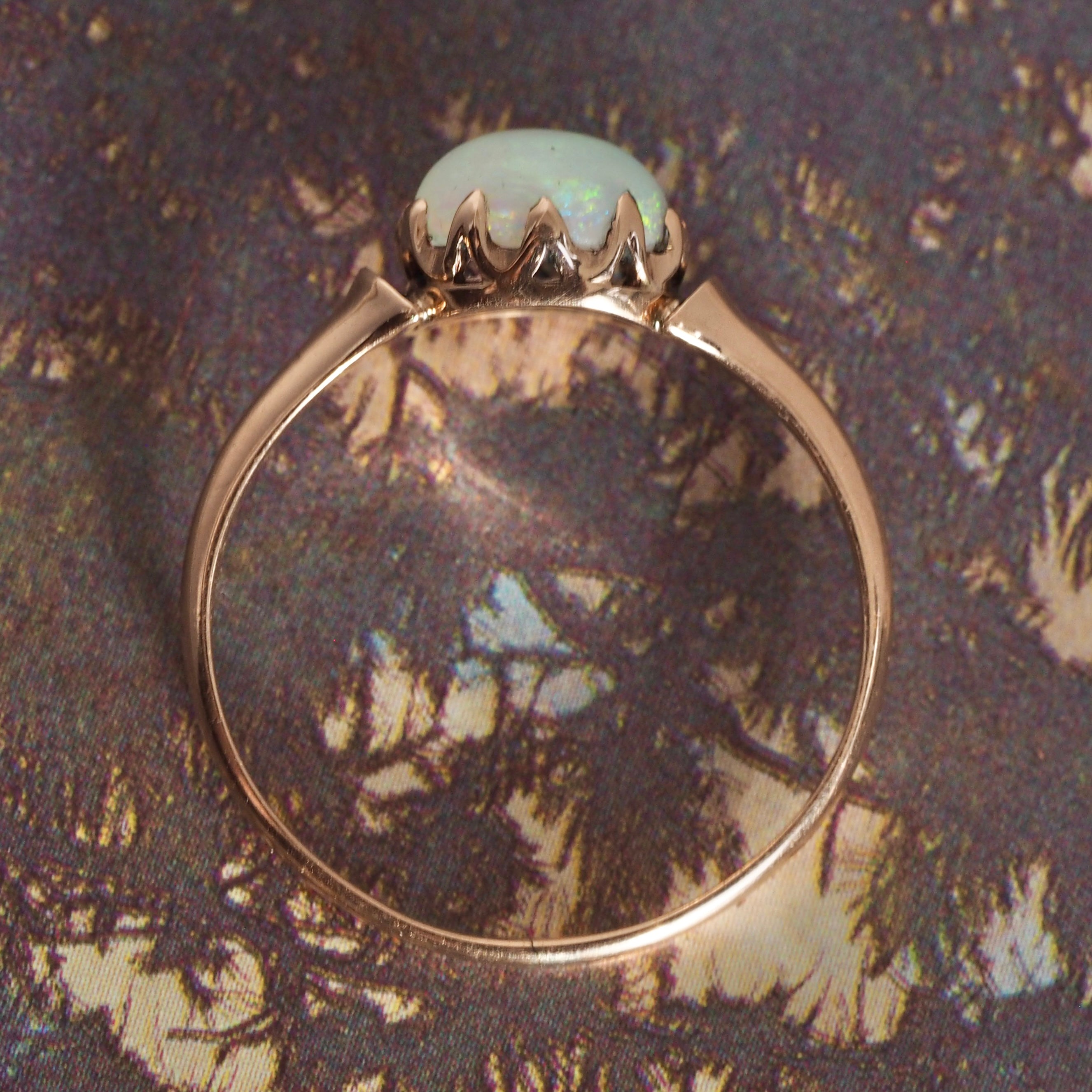 Antique Victorian 14k Gold Victorian Opal Ring
