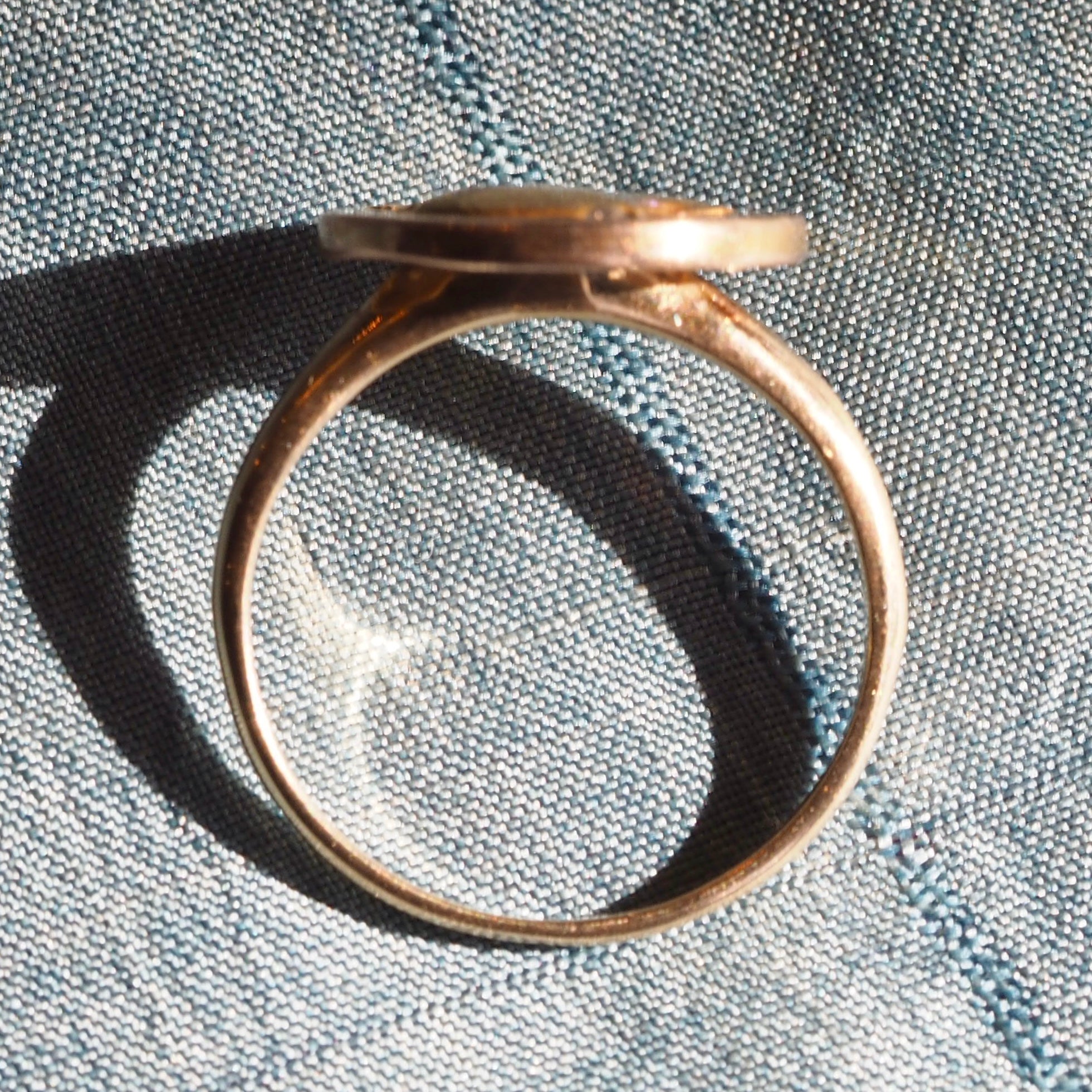 Antique French Art Nouveau 14k Bloomed Gold Louis Armand Rault Roman Goddess Diana Ring