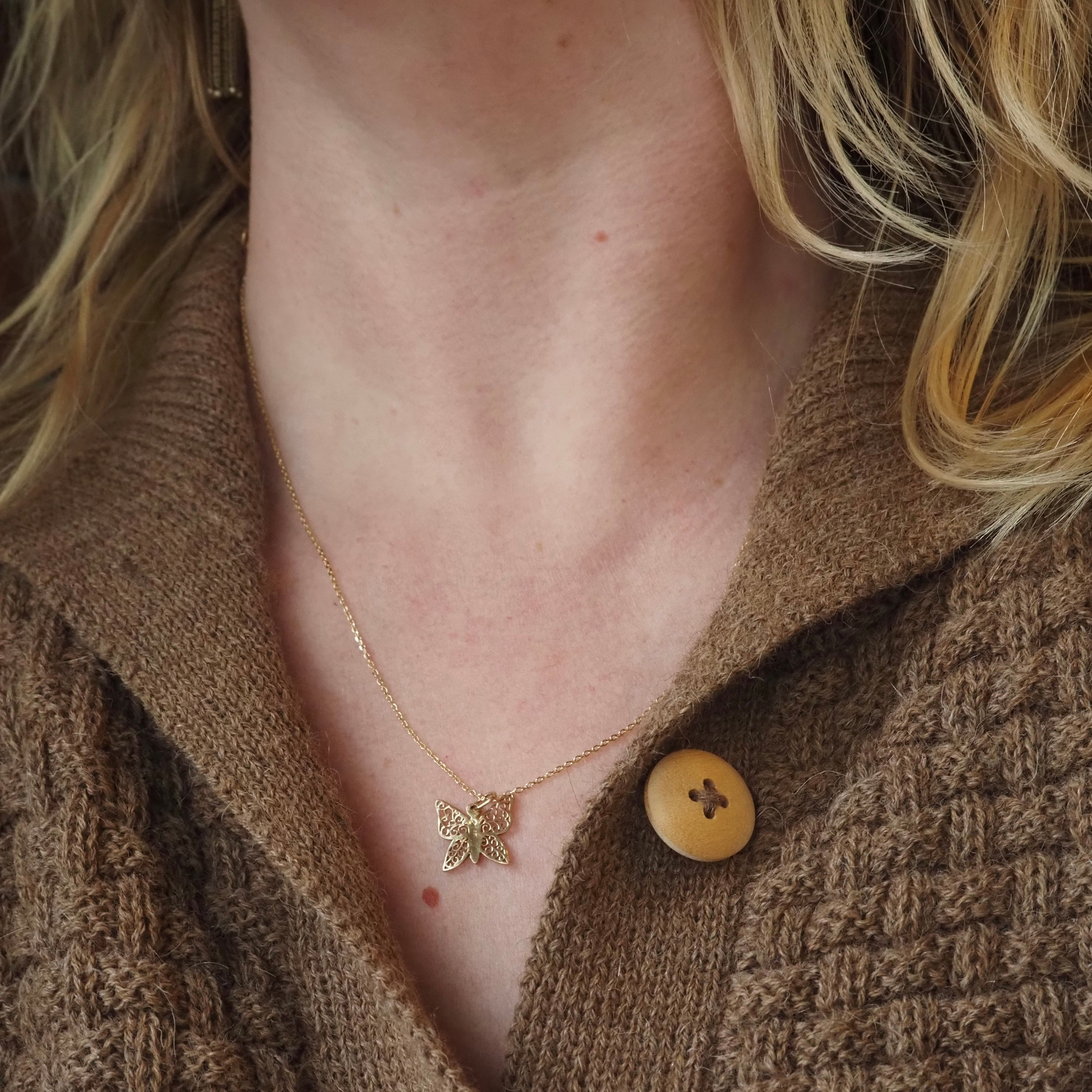 Butterfly 14k Gold Charm