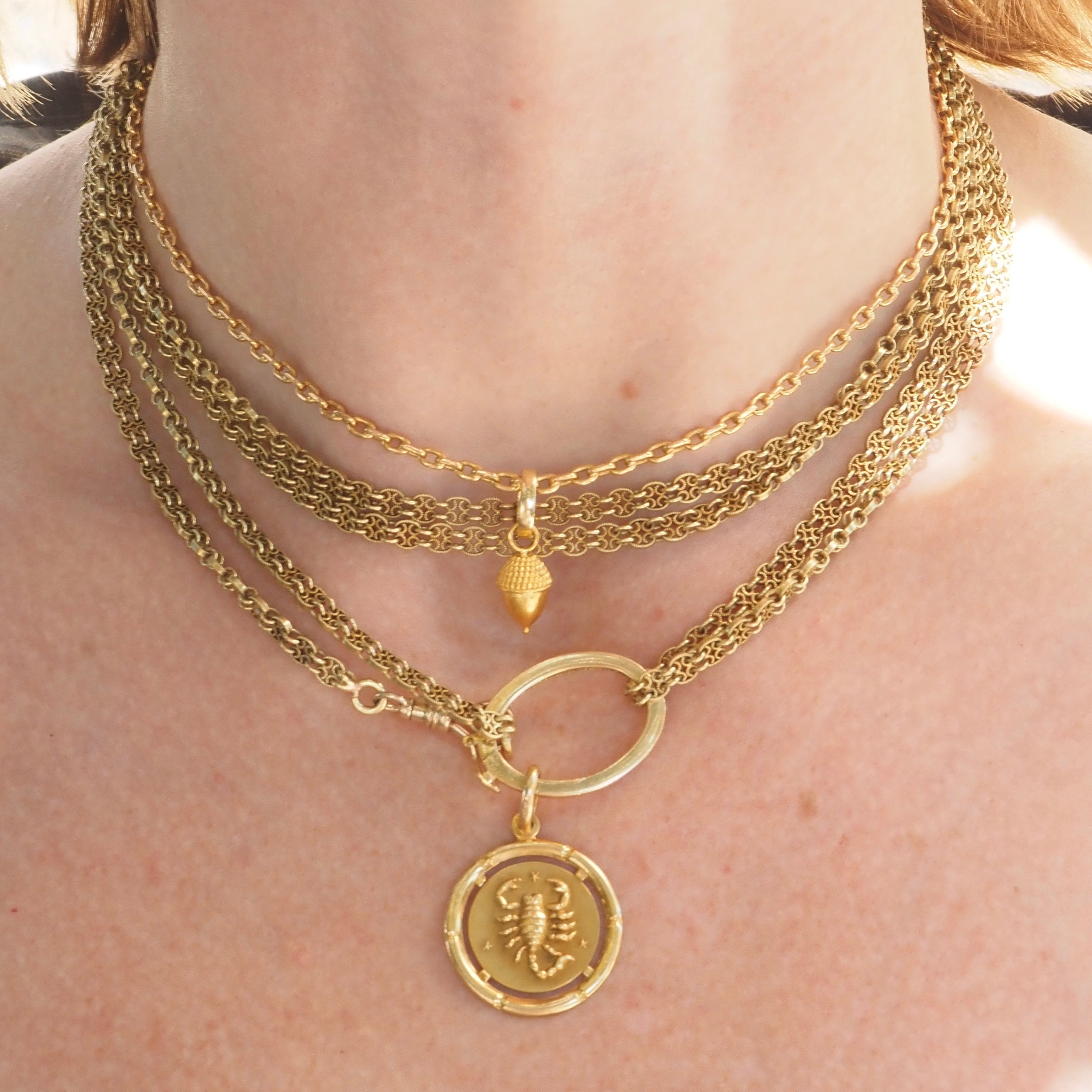 18K Gold Charm Carabiner