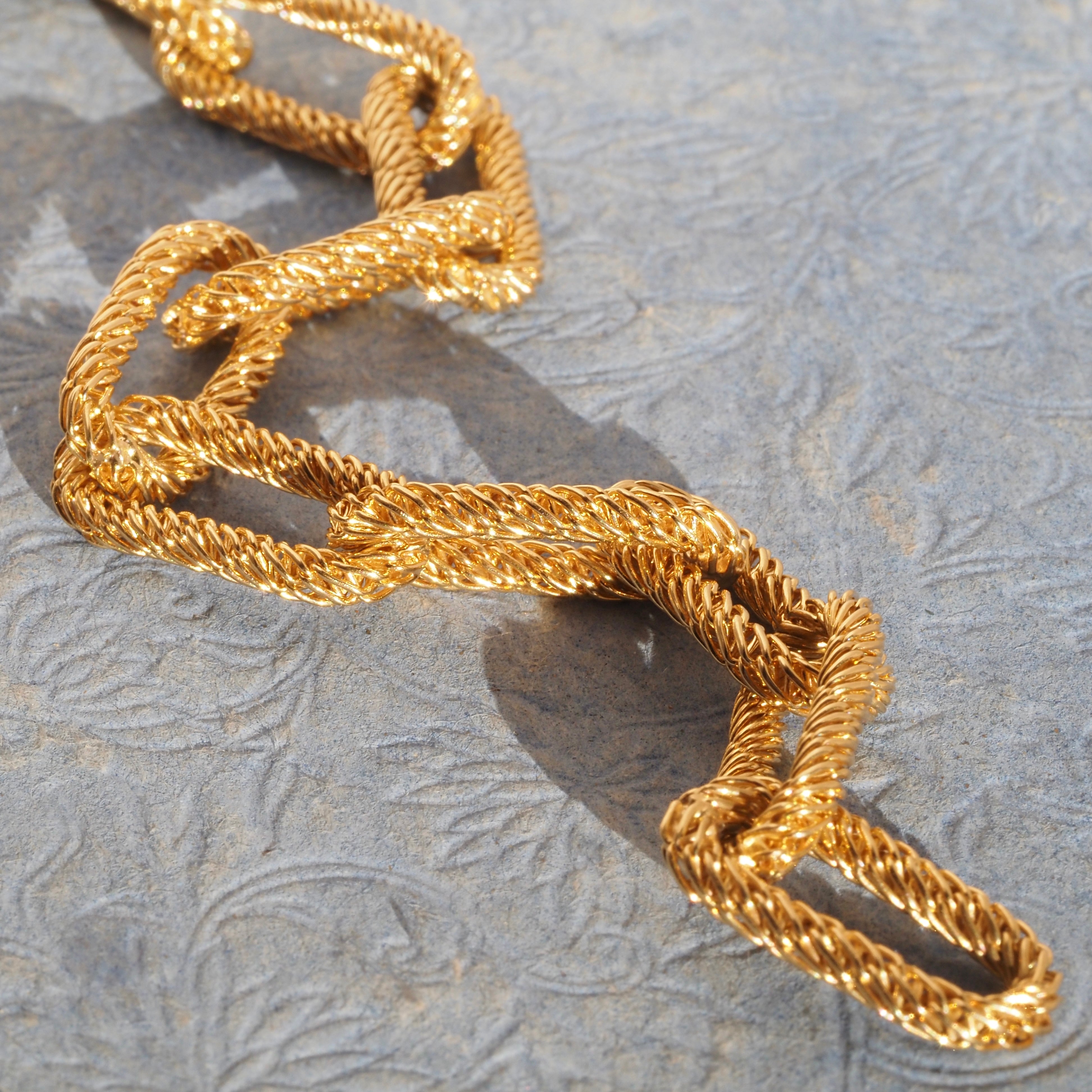 Vintage Tiffany & Co. 18k Gold Woven Link Bracelet