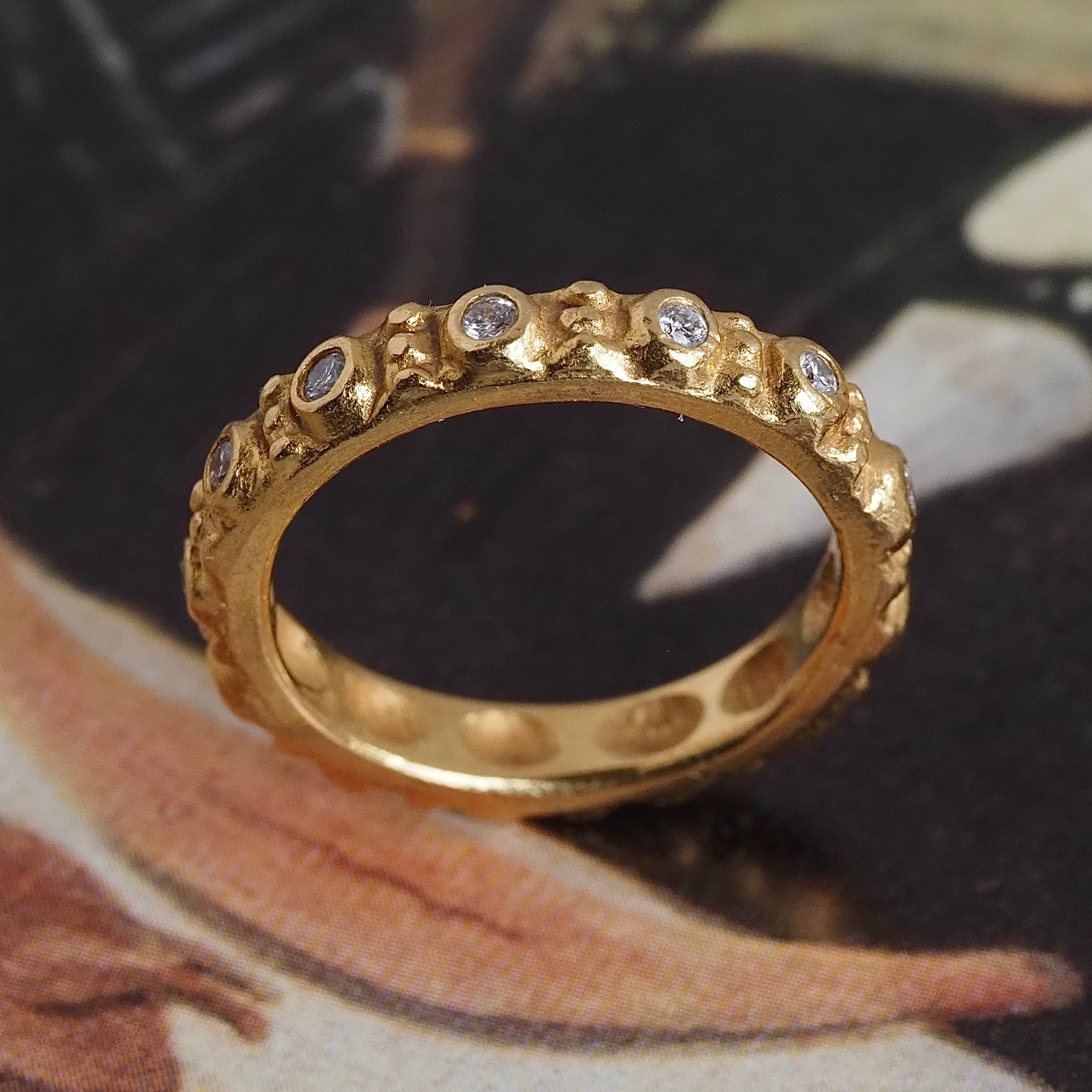 22k Gold Diamond Eternity Band