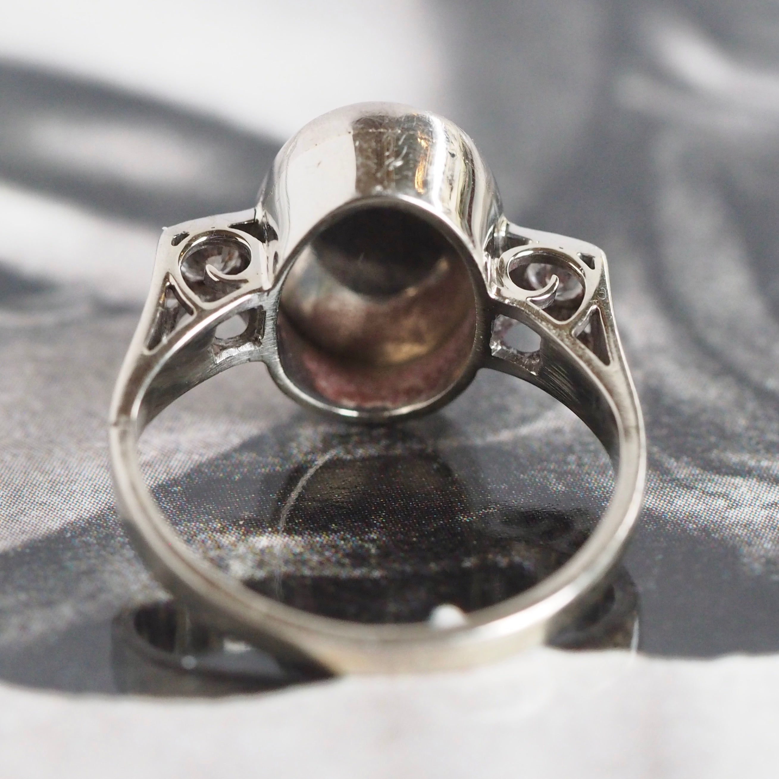 Art deco hot sale silver ring