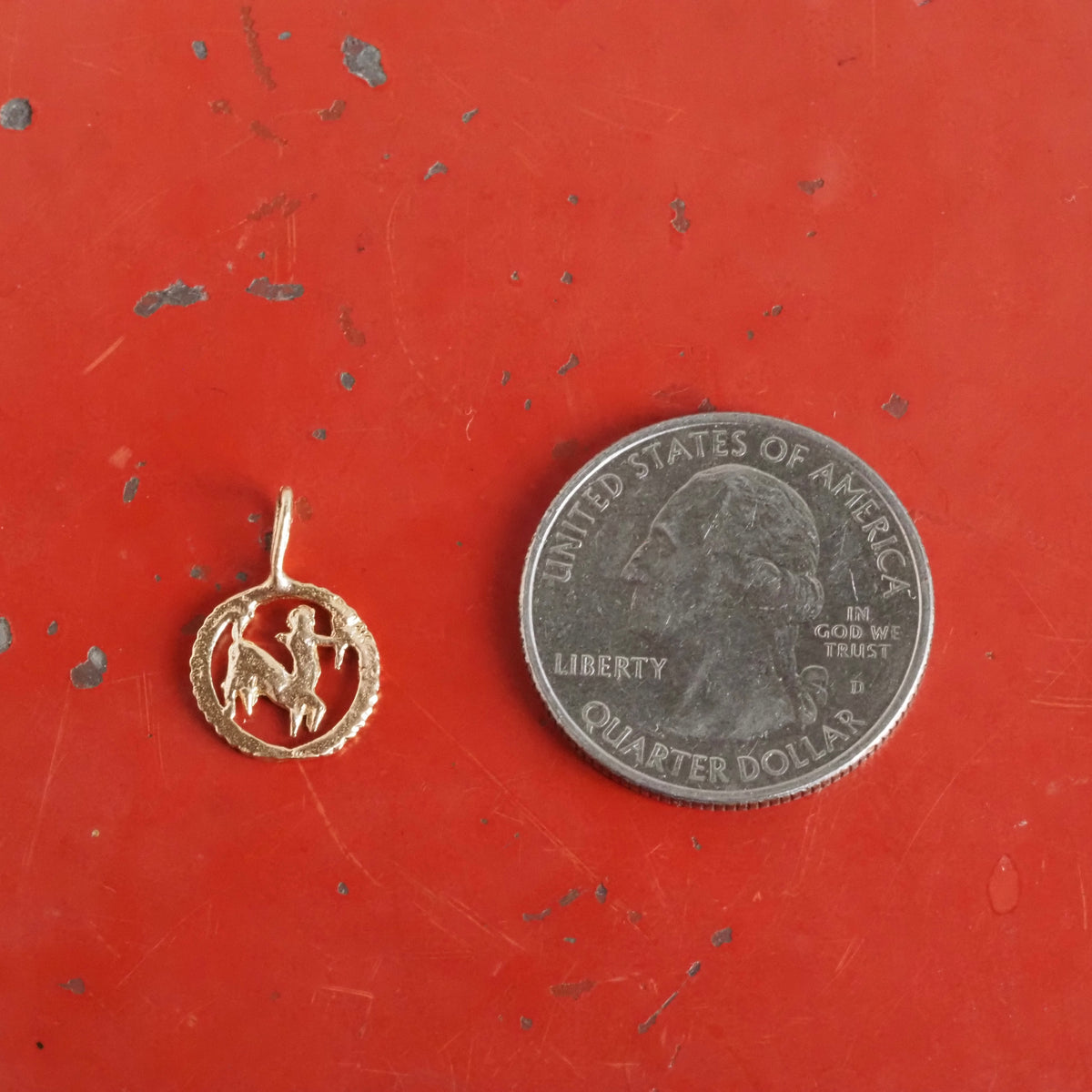 Vintage 14k Gold Sagittarius Charm