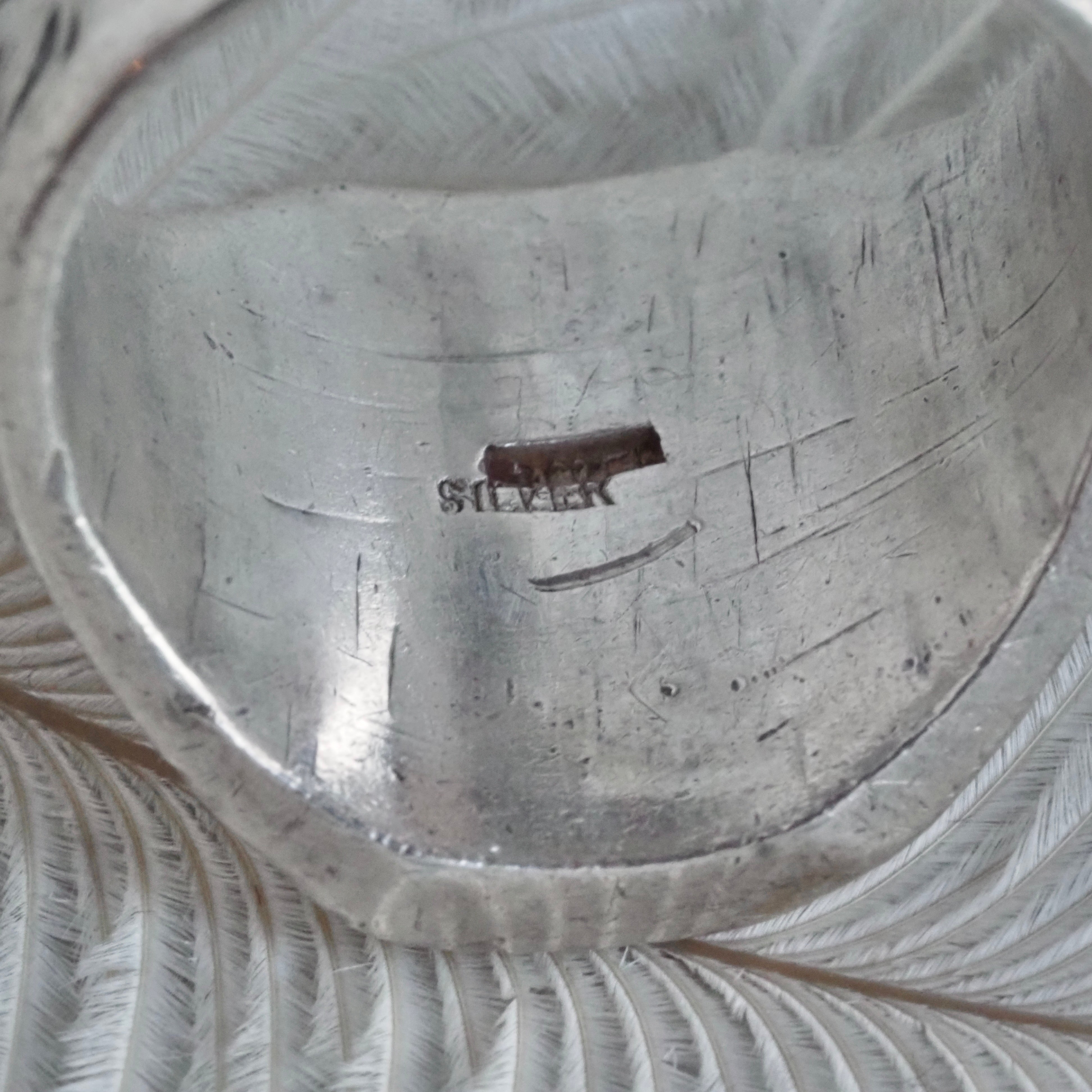 Antique Sterling Silver Shield Signet Ring
